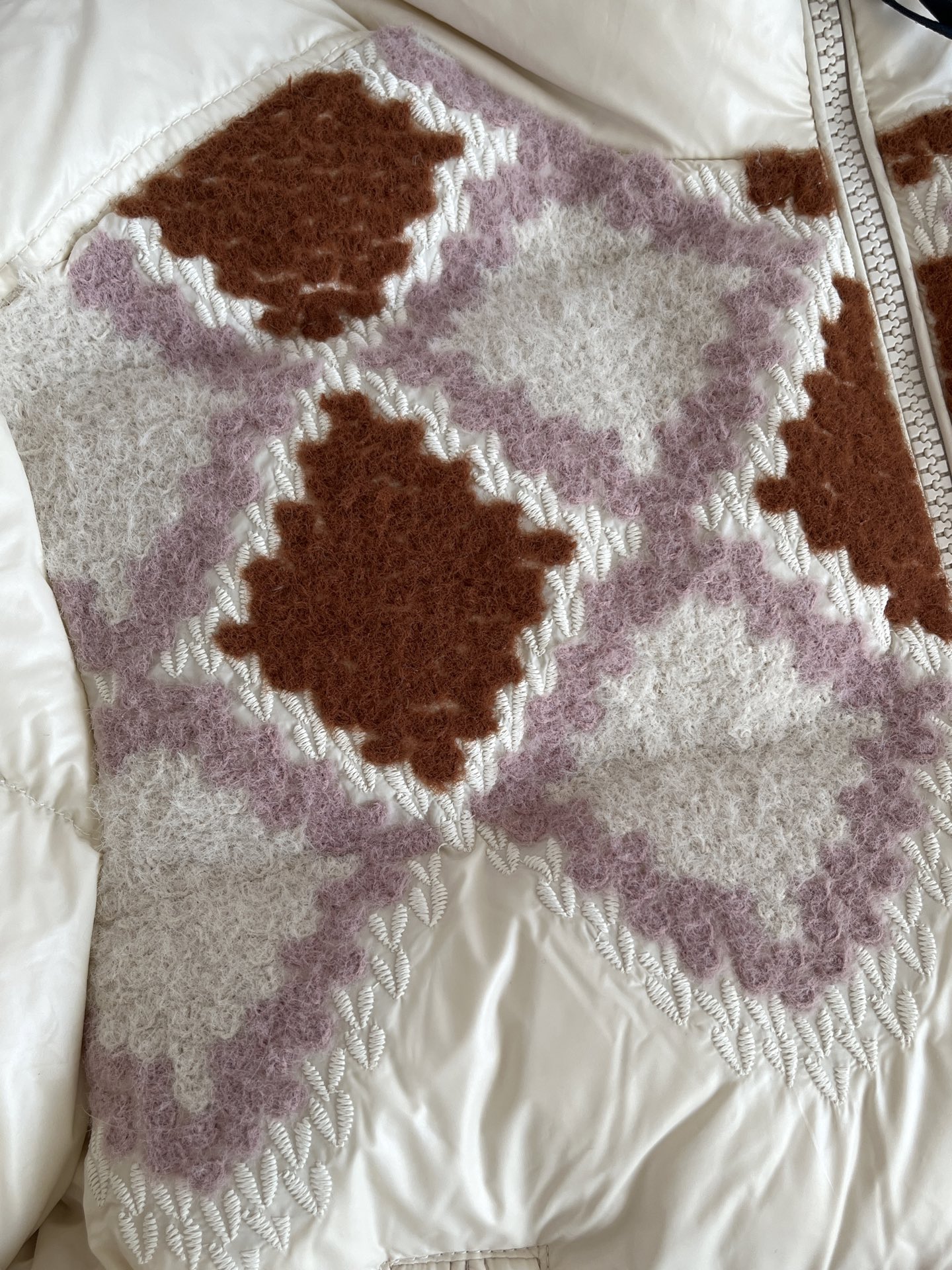 Moncler Megara Wool-Trimmed Short Down Jacket