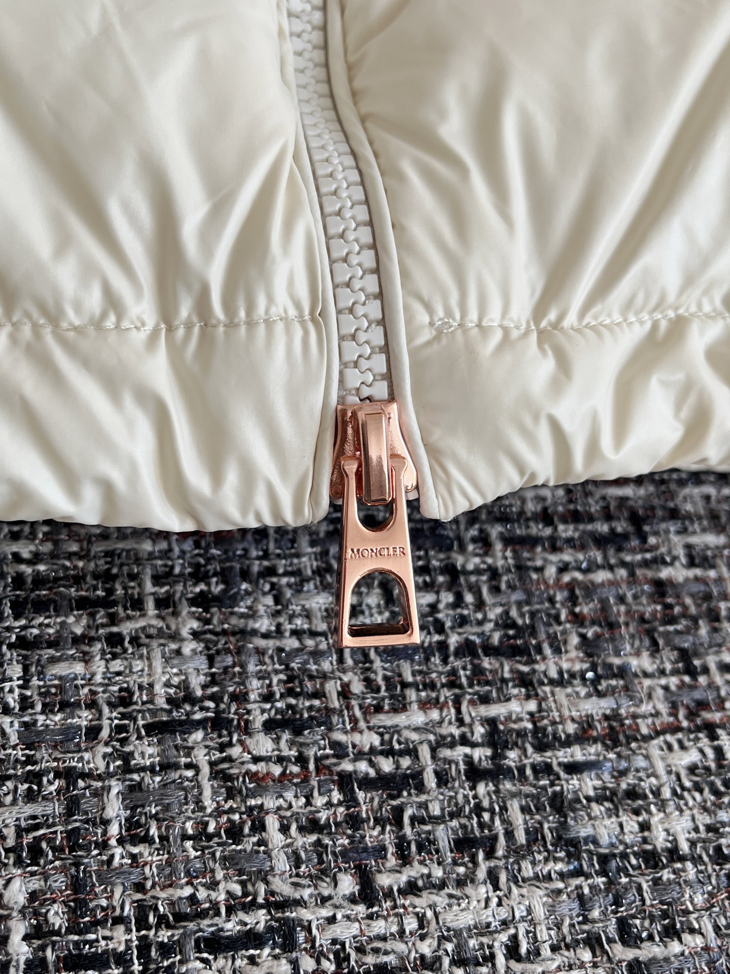 Moncler Megara Wool-Trimmed Short Down Jacket