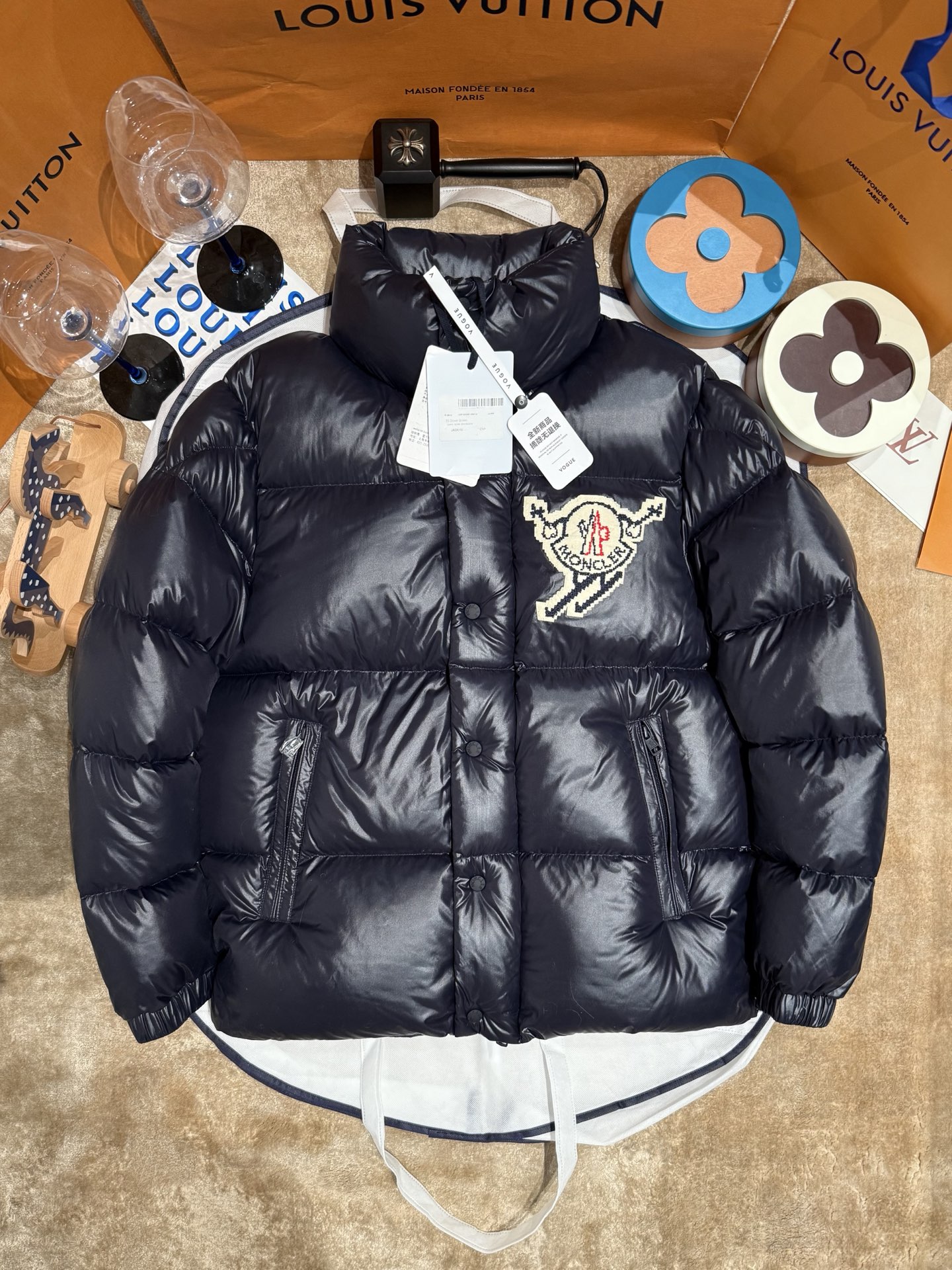 MONCLER Ski Wappen Full-Zip Down Jacket MCLESTE