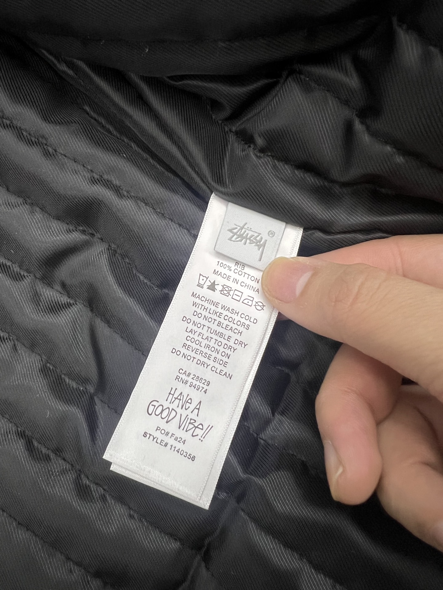 STUSSY FW25 Contrast Stitch Work Jacket