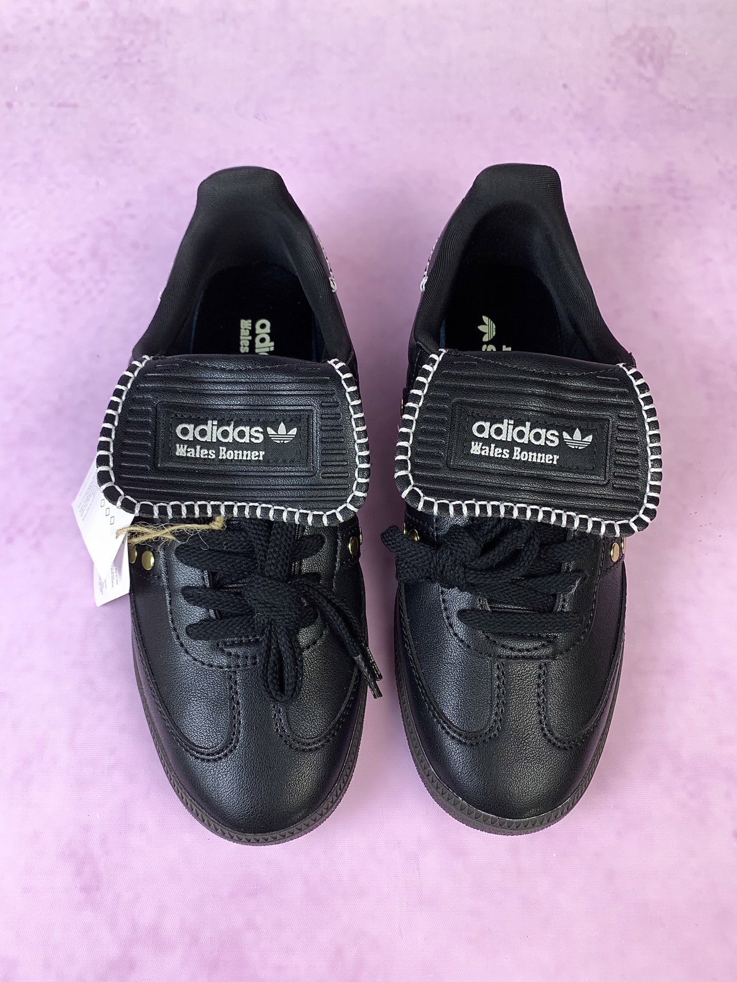 Wales Bonner × adidas Originals Samba Studded "Core Black"