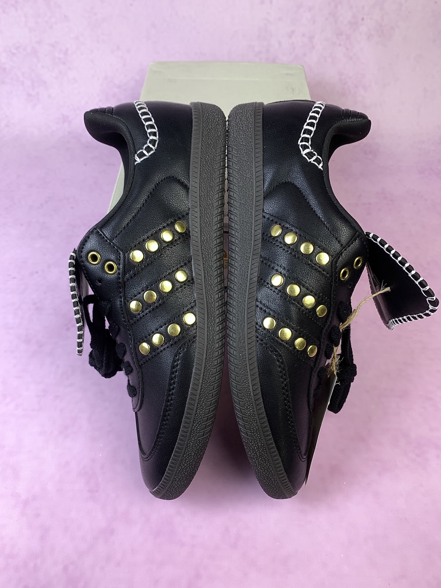Wales Bonner × adidas Originals Samba Studded "Core Black"