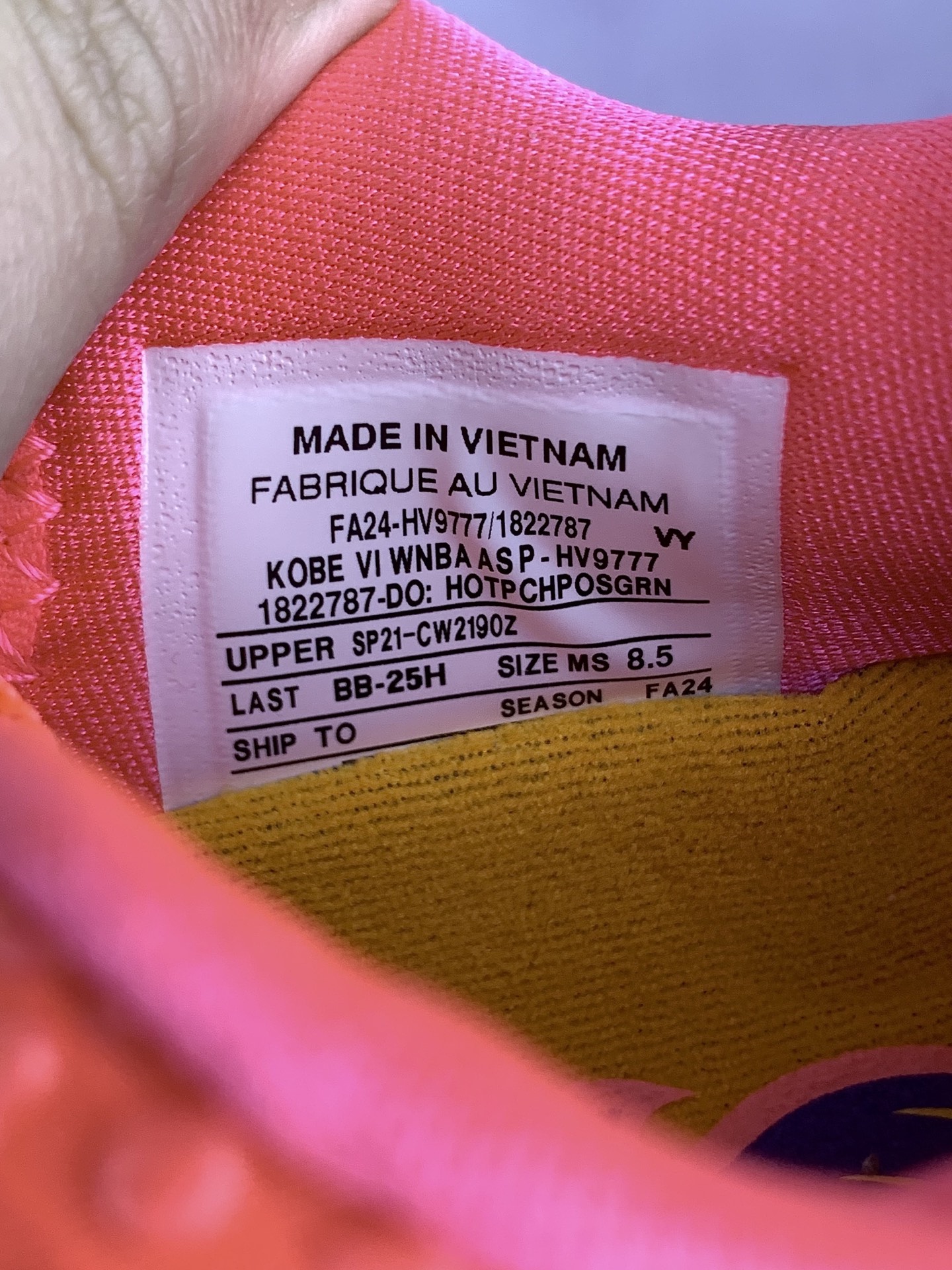 Nike Kobe 6 Protro - WNBA All-Star PE