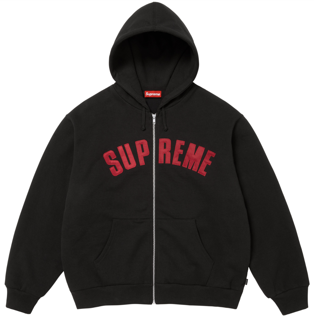 Supreme Arc Thermal Lined Zip Up Hooded Sweatshirt