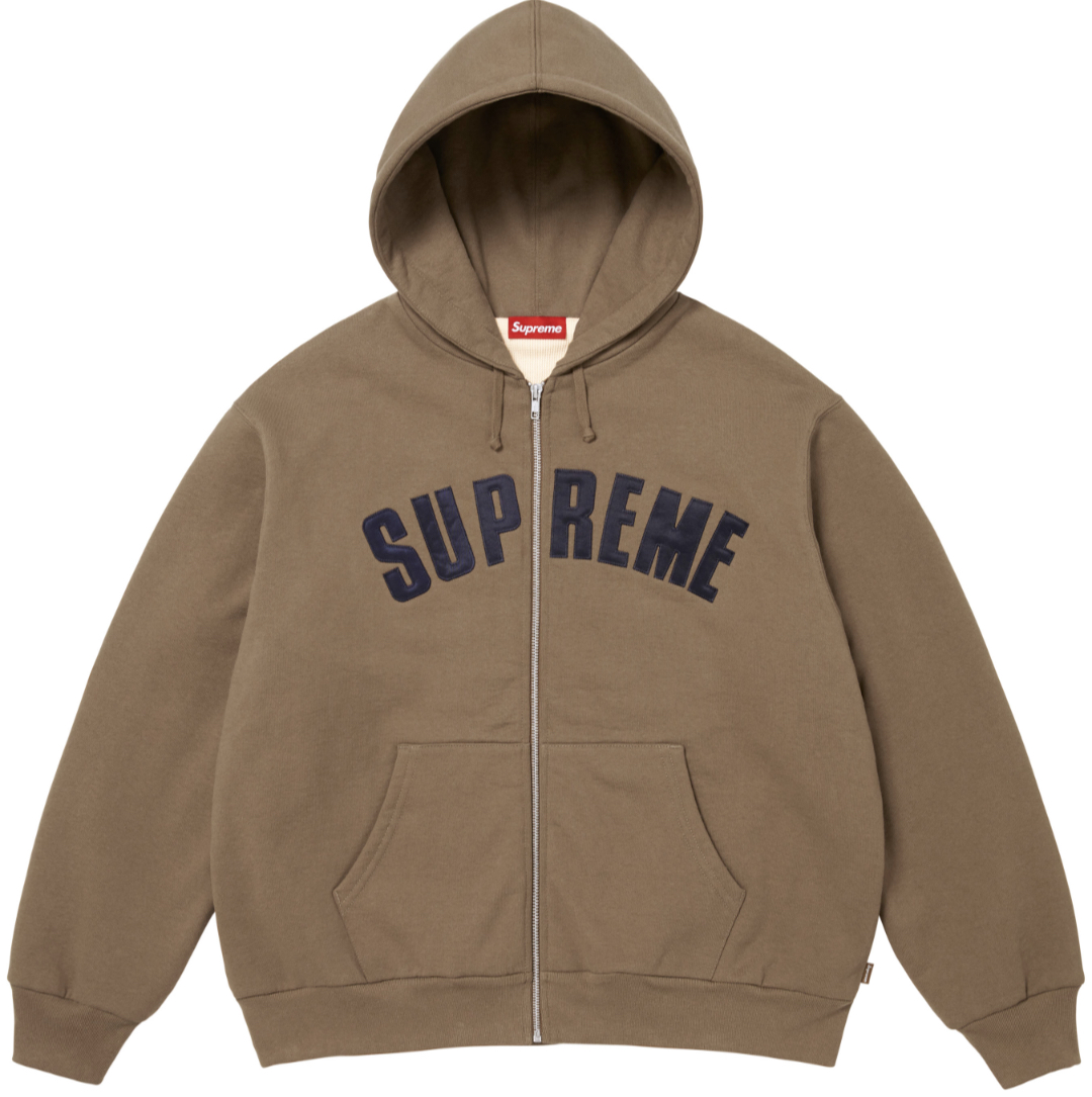 Supreme Arc Thermal Lined Zip Up Hooded Sweatshirt
