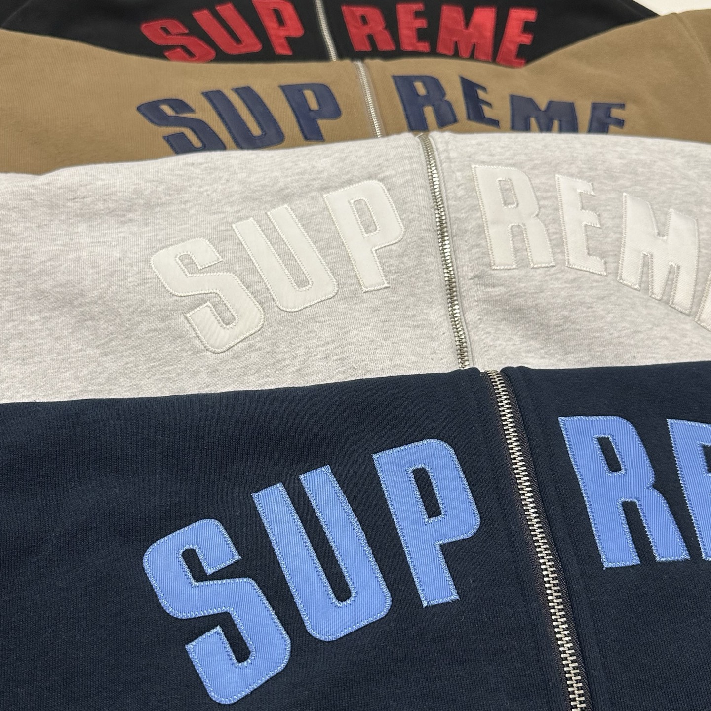 Supreme Arc Thermal Lined Zip Up Hooded Sweatshirt