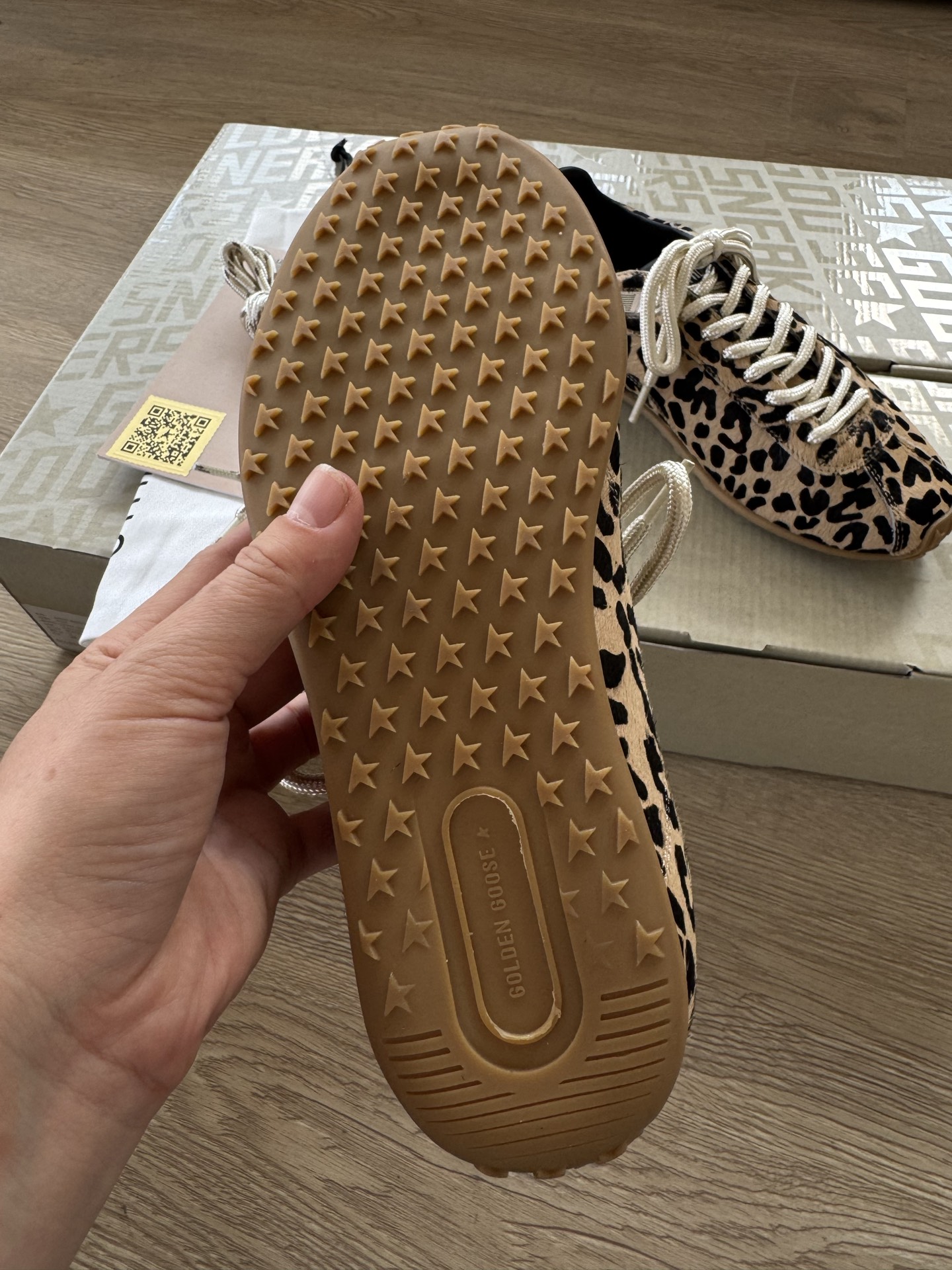 Golden Goose Marathon Speed leopard sneakers