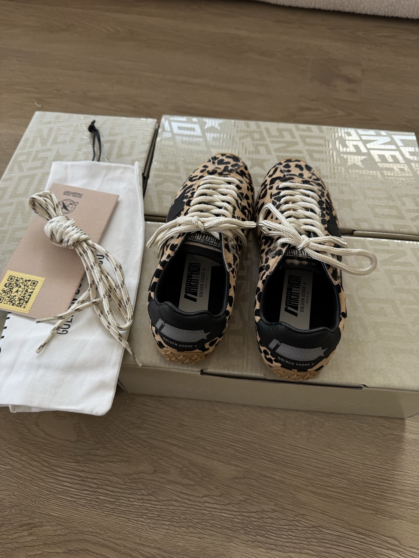 Golden Goose Marathon Speed leopard sneakers