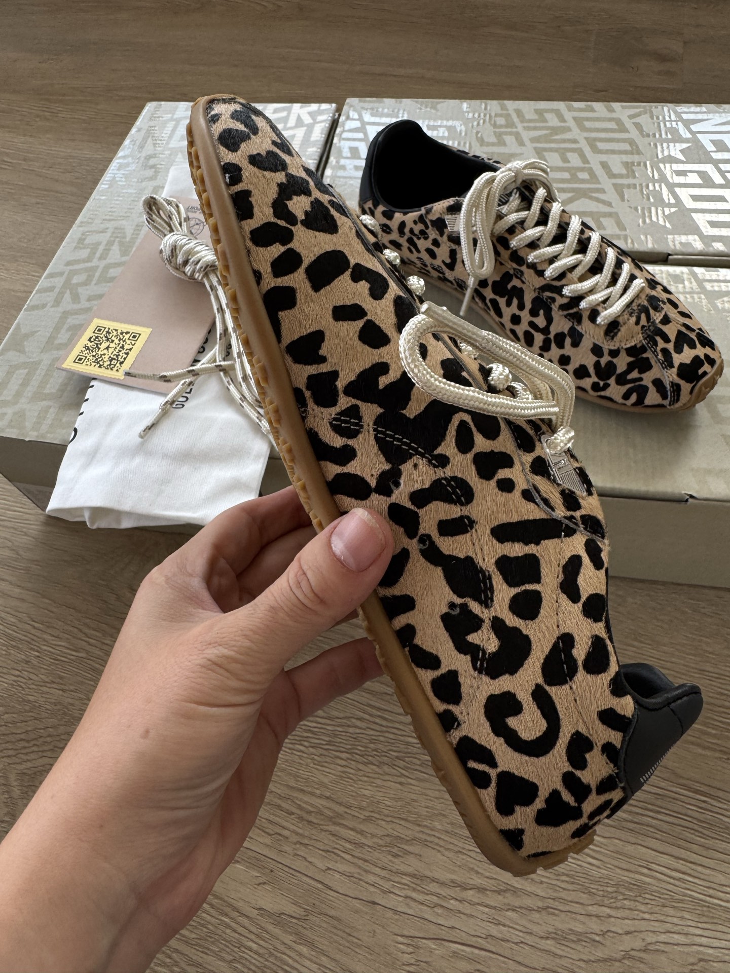 Golden Goose Marathon Speed leopard sneakers