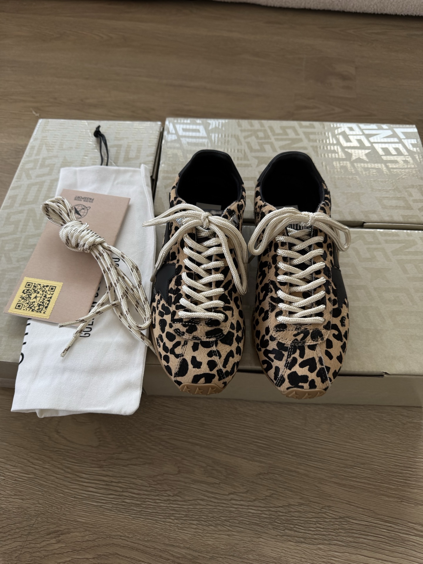 Golden Goose Marathon Speed leopard sneakers