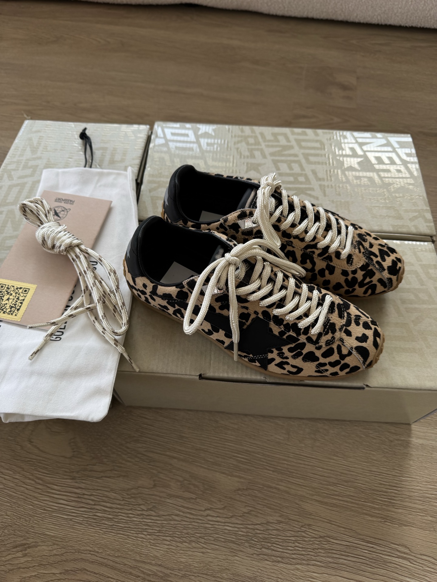 Golden Goose Marathon Speed leopard sneakers