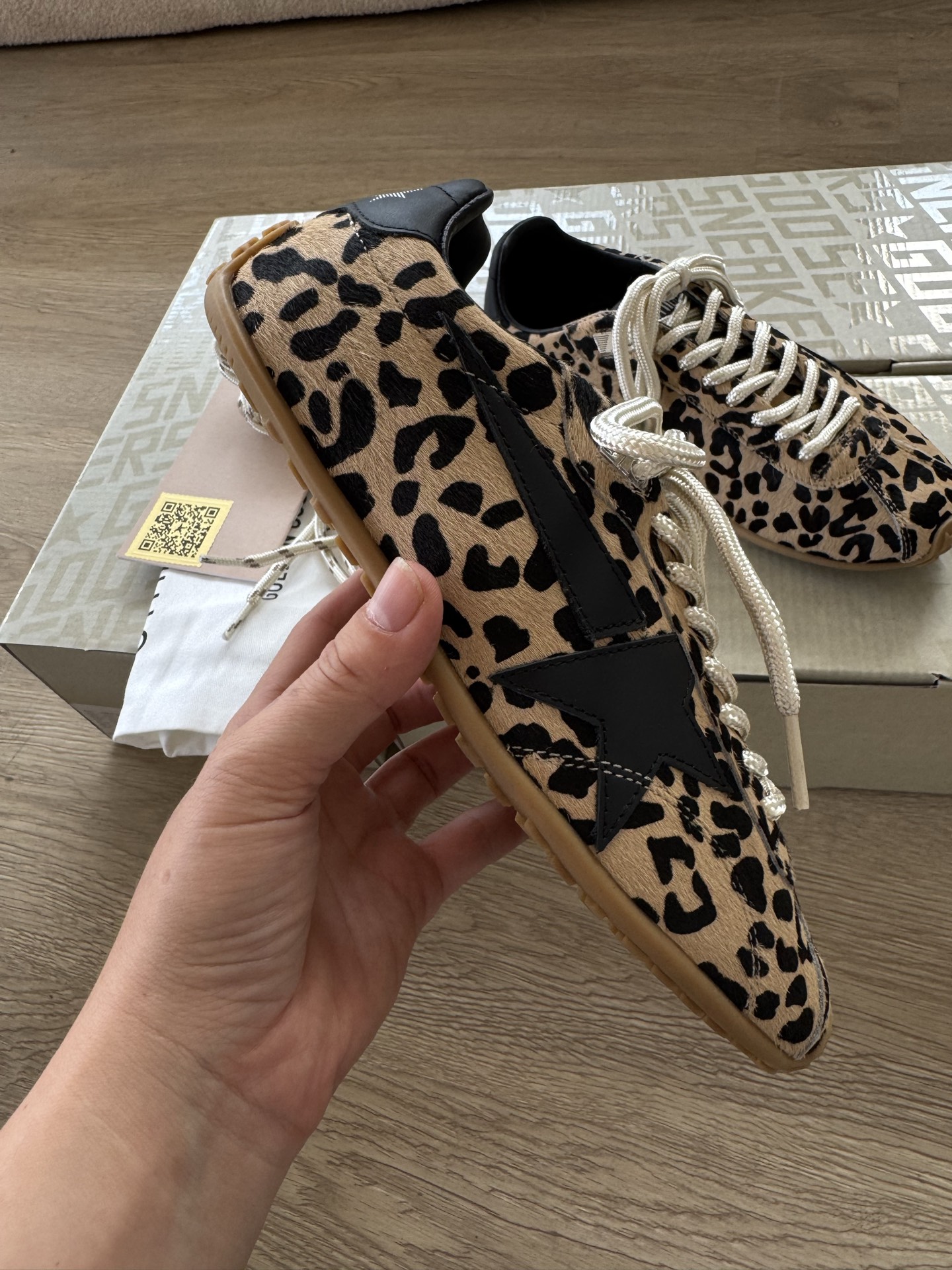 Golden Goose Marathon Speed leopard sneakers