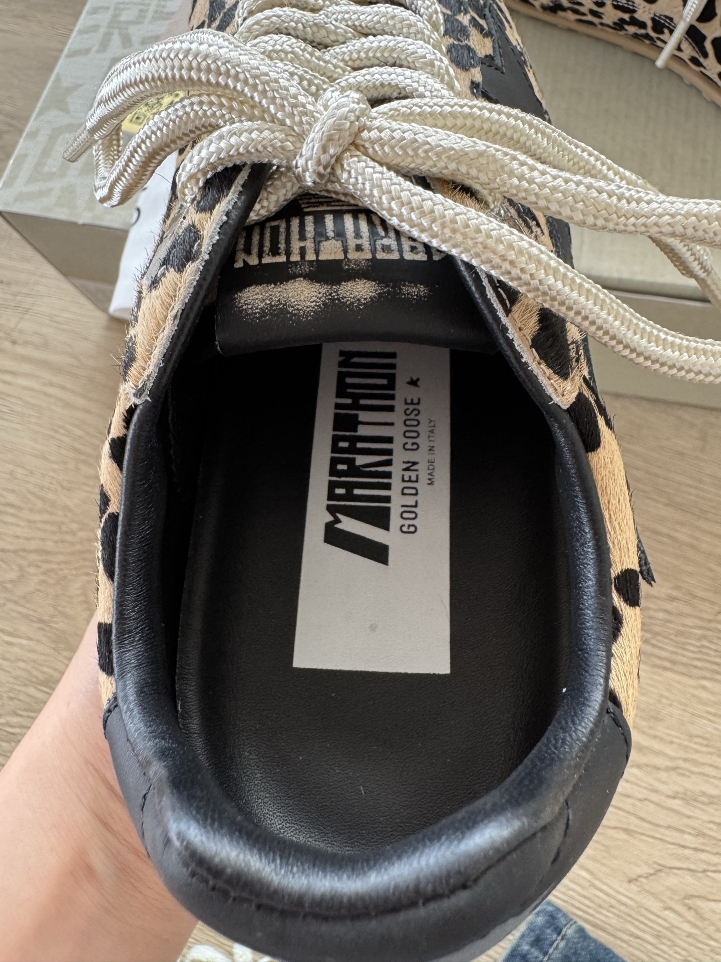 Golden Goose Marathon Speed leopard sneakers