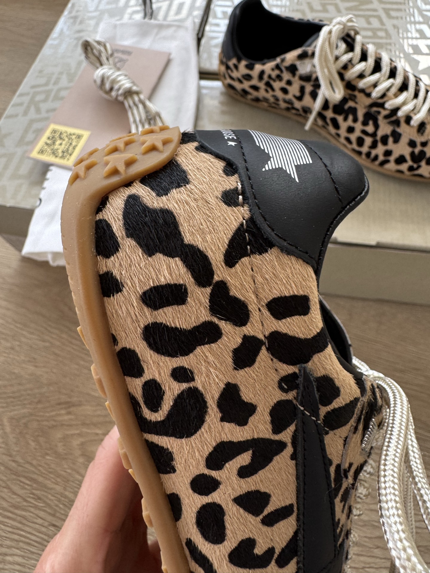 Golden Goose Marathon Speed leopard sneakers
