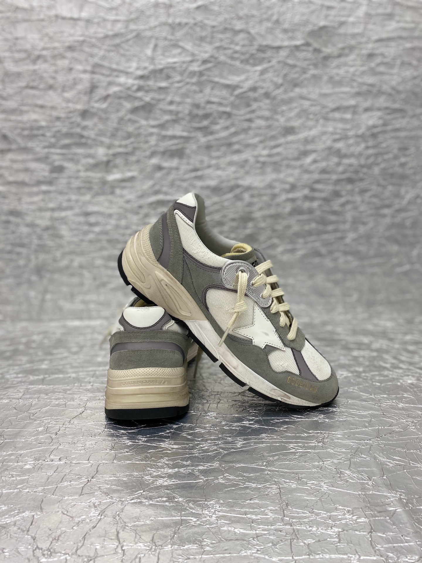 Golden Goose Dad-Star GREY SILVER