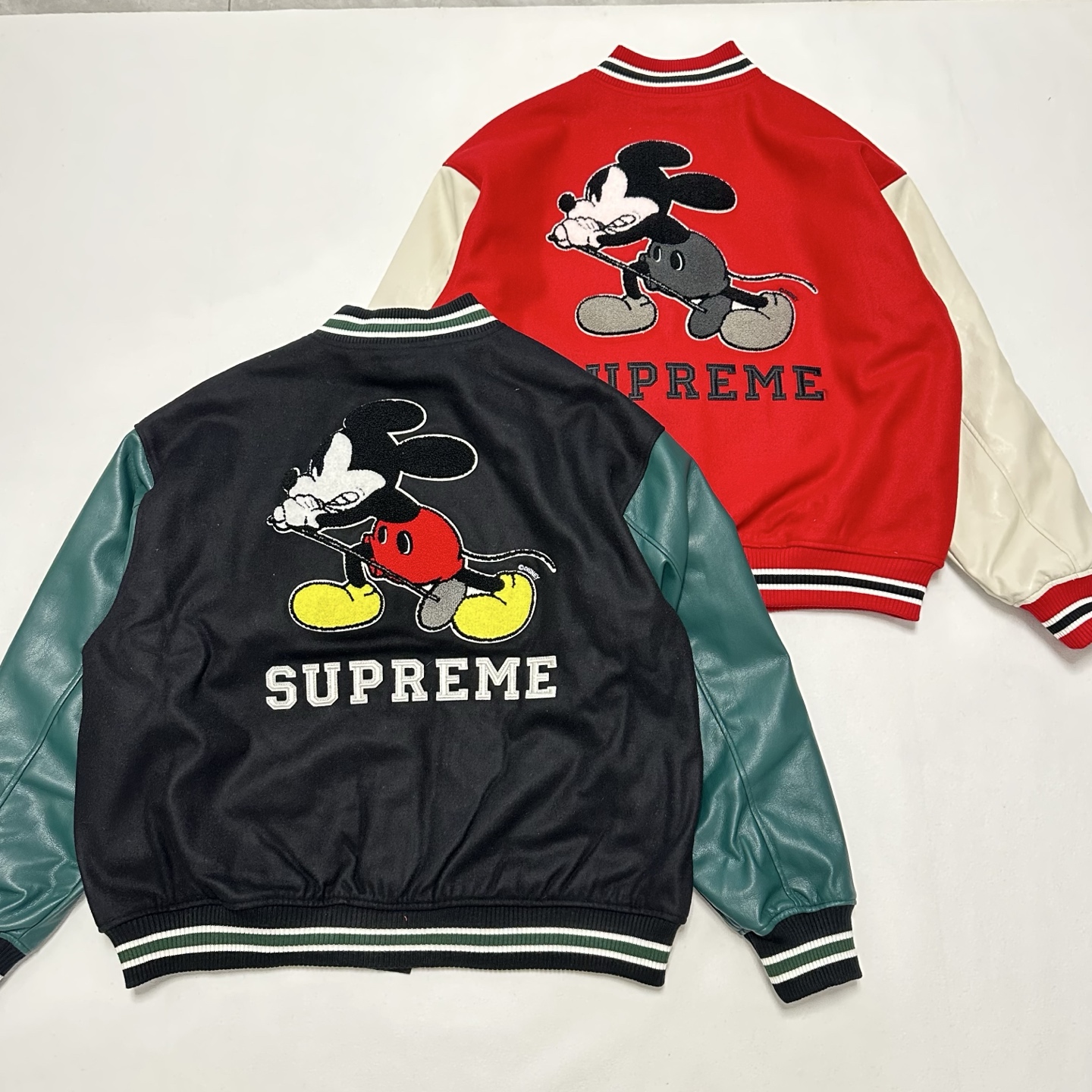 SUPREME x NUMBER (N)INE MICKEY VARSITY JACKET