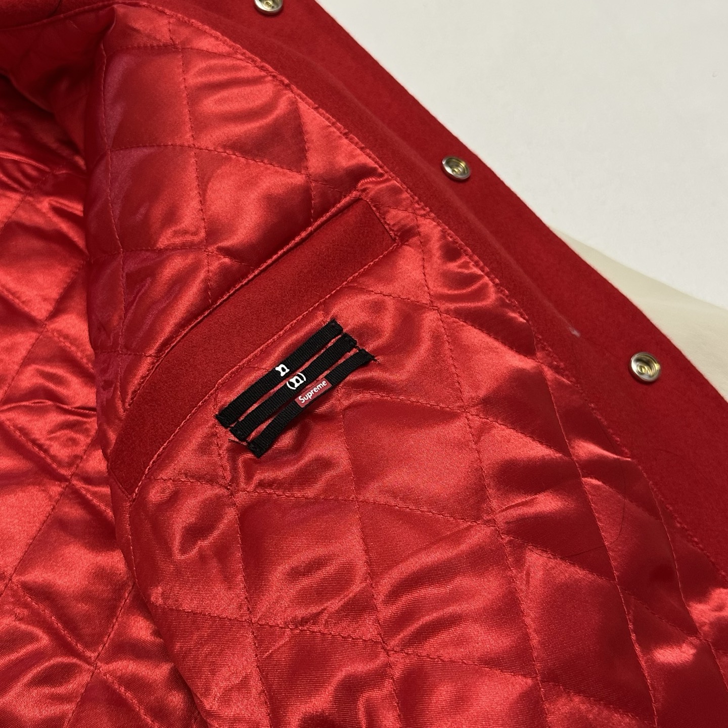 SUPREME x NUMBER (N)INE MICKEY VARSITY JACKET