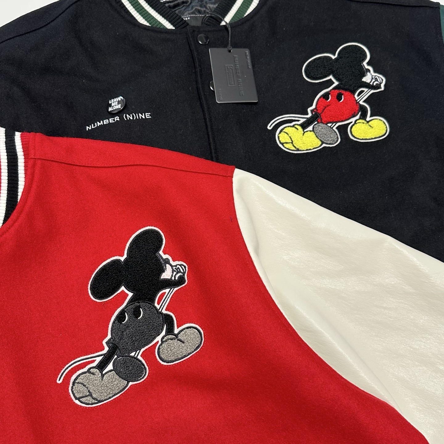 SUPREME x NUMBER (N)INE MICKEY VARSITY JACKET