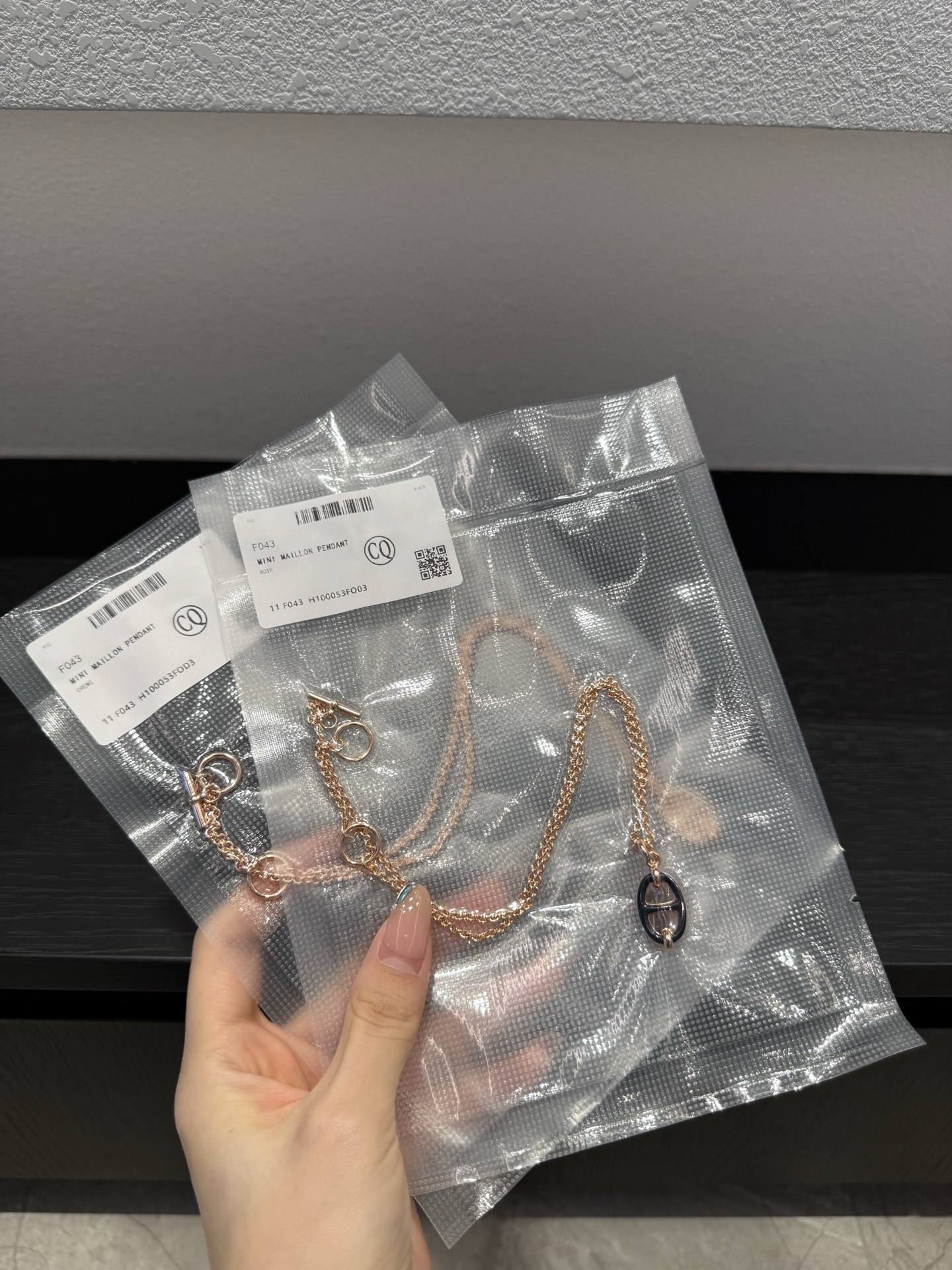 Hermès Mini Maillon pendant necklace