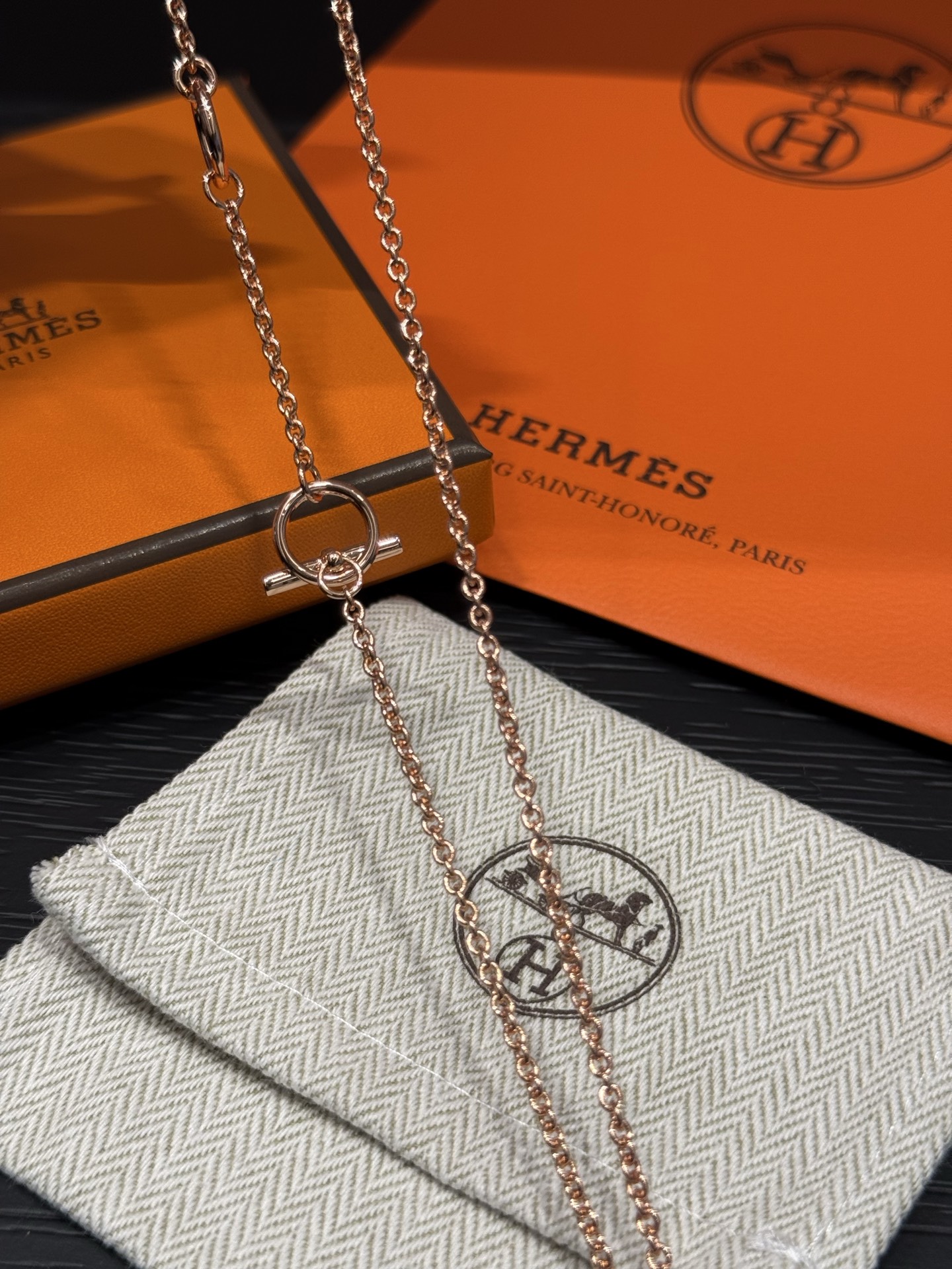 Hermès Mini Maillon pendant necklace