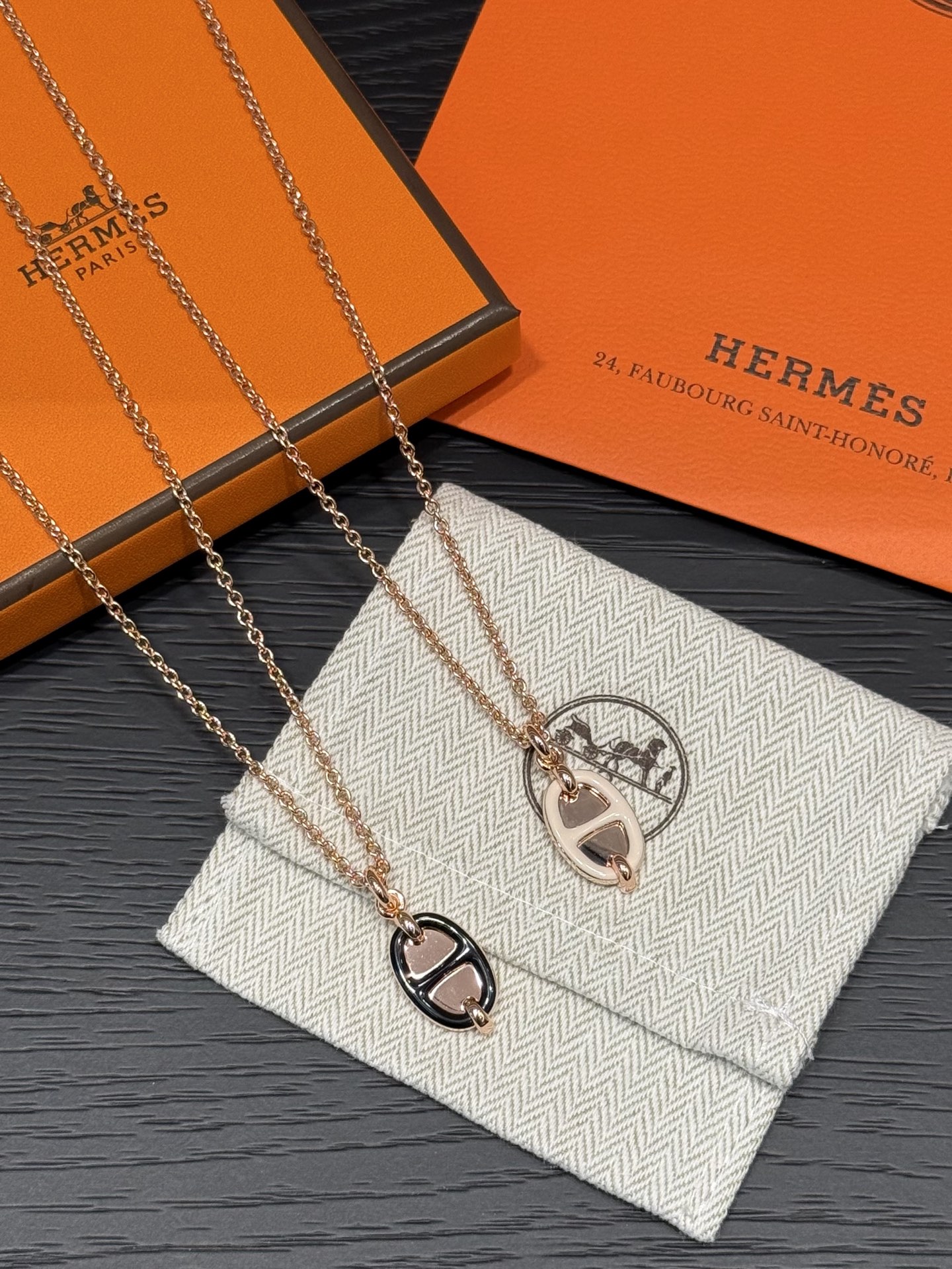 Hermès Mini Maillon pendant necklace