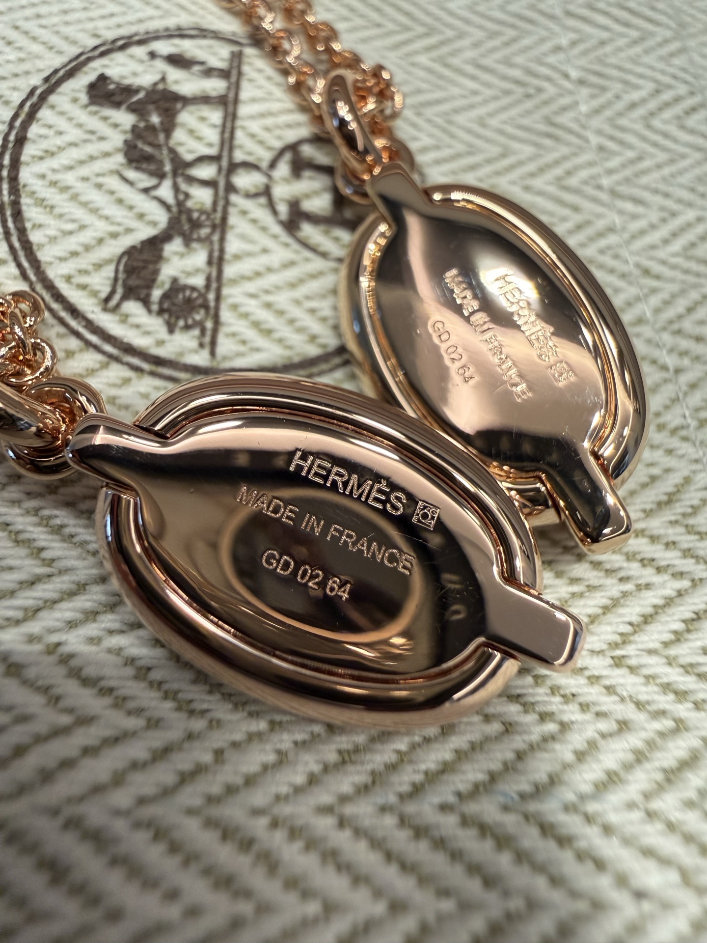 Hermès Mini Maillon pendant necklace