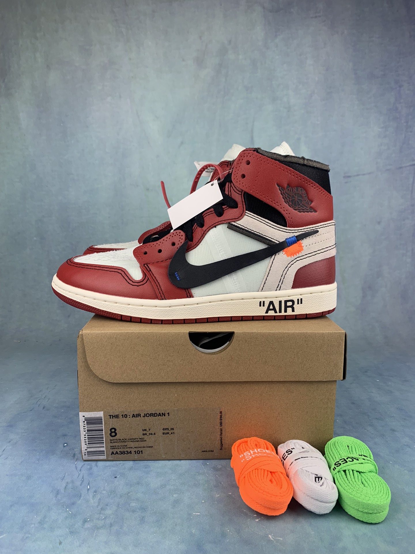 [LJR] Off-White × Nike Air Jordan 1 Retro High The Ten "Chicago"