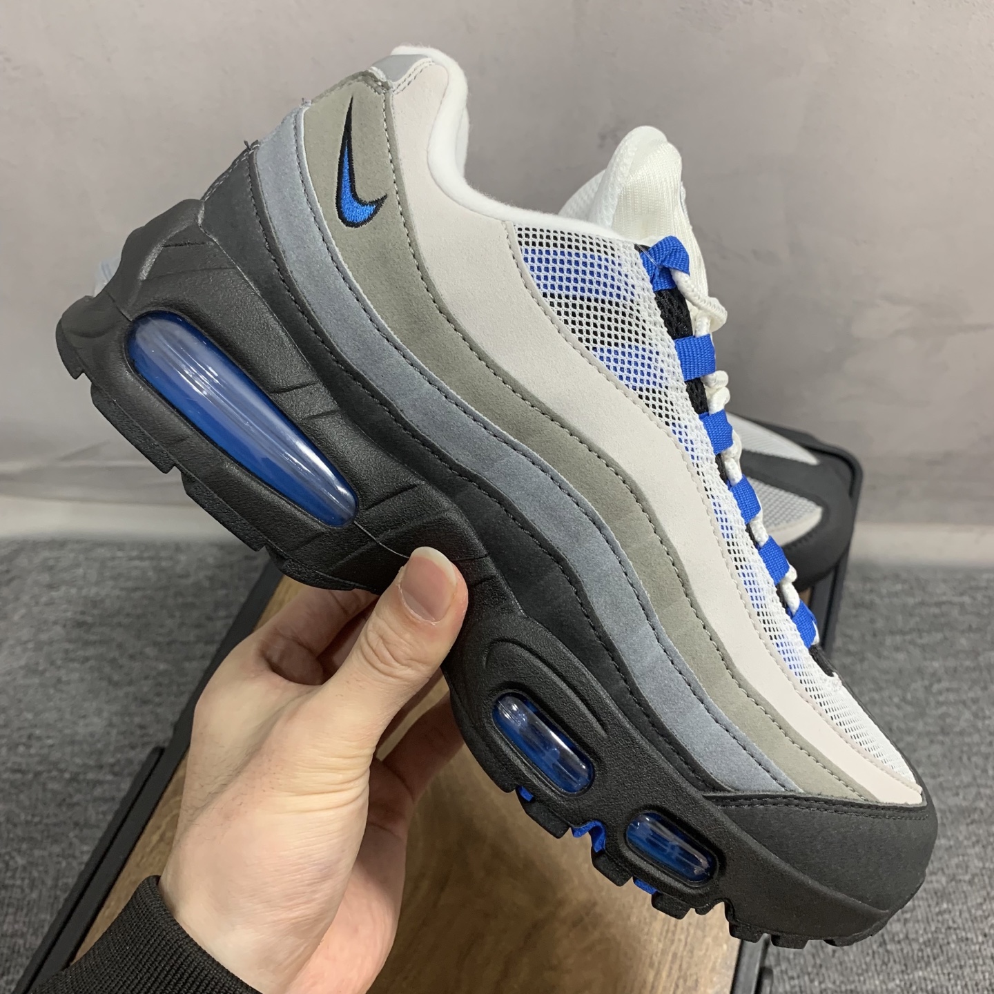 Nike Air Max 95 OG Big Bubble "Cool Grey/Blue Spark"