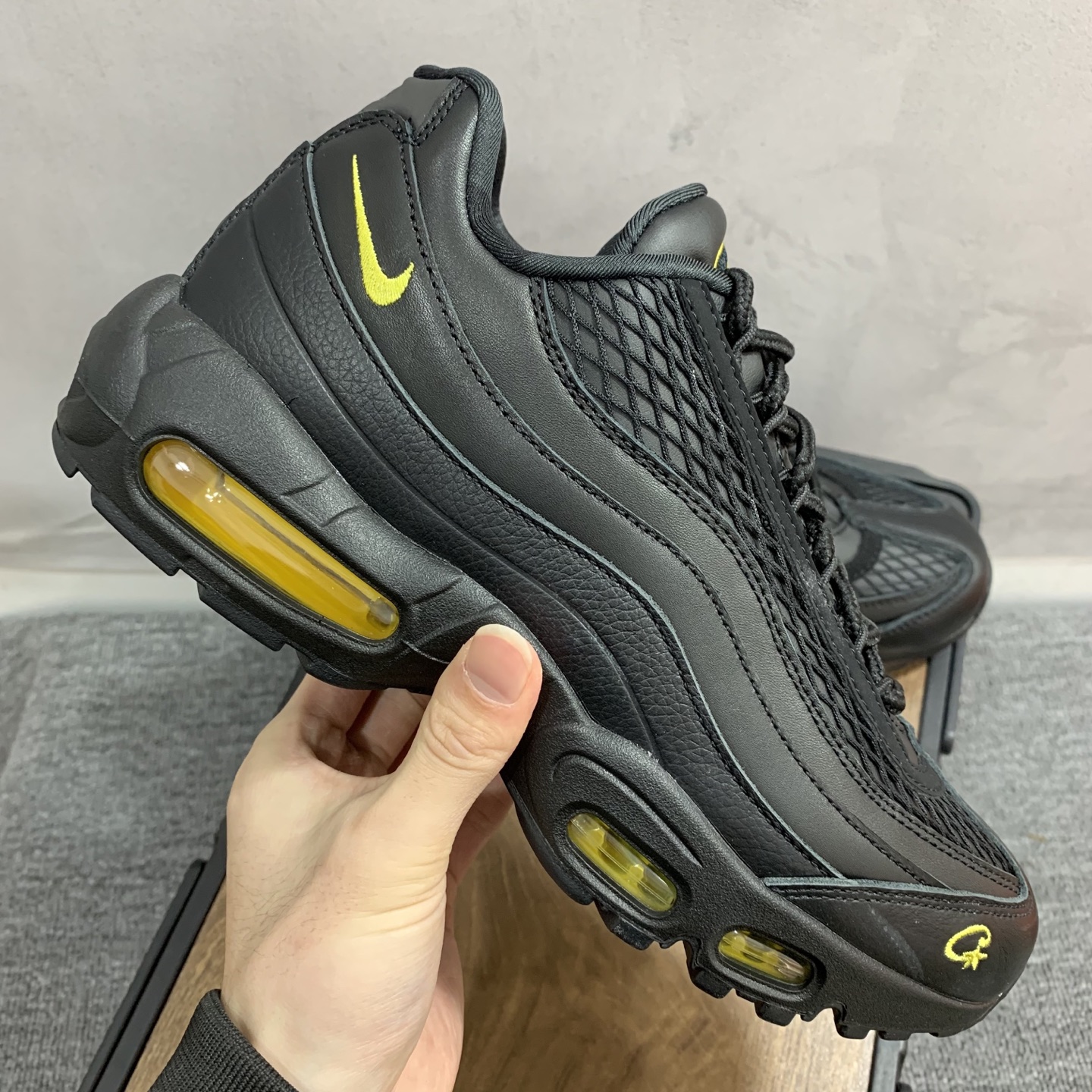 Corteiz × Nike Air Max 95 "Black and Tour Yellow"