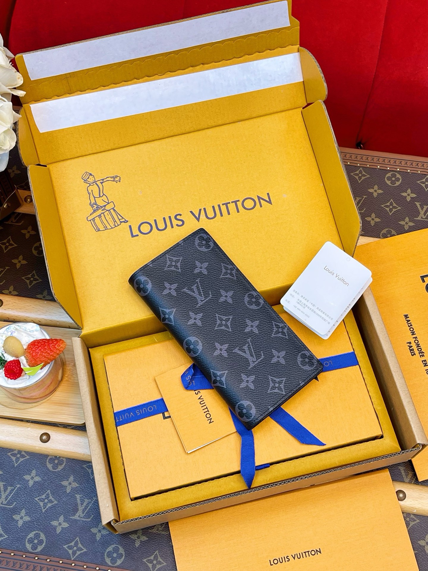 M61697 Brazza Wallet Monogram Eclipse