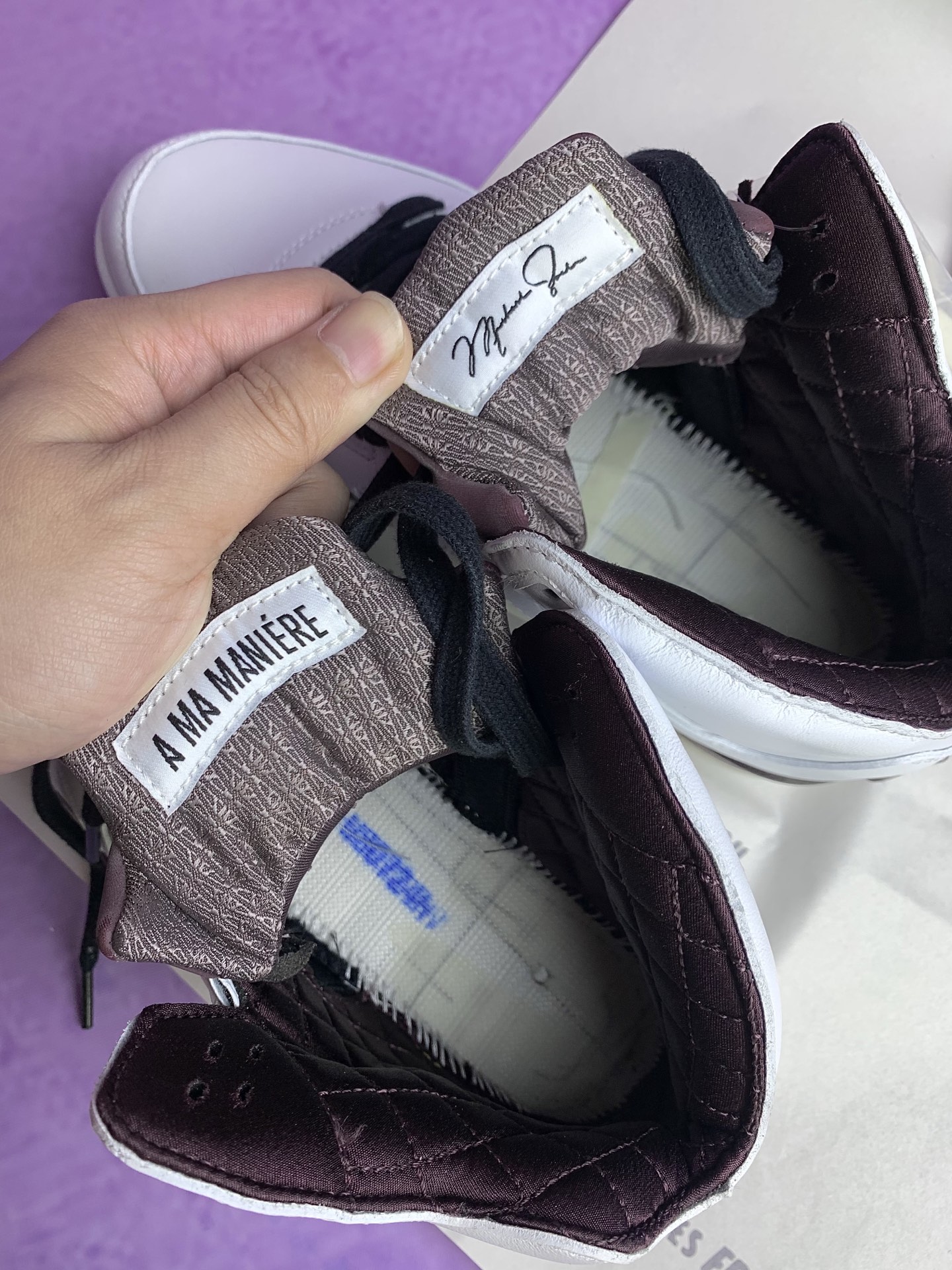 A Ma Maniere × Nike Air Jordan 5 Retro SP "White/Burgundy Crush"