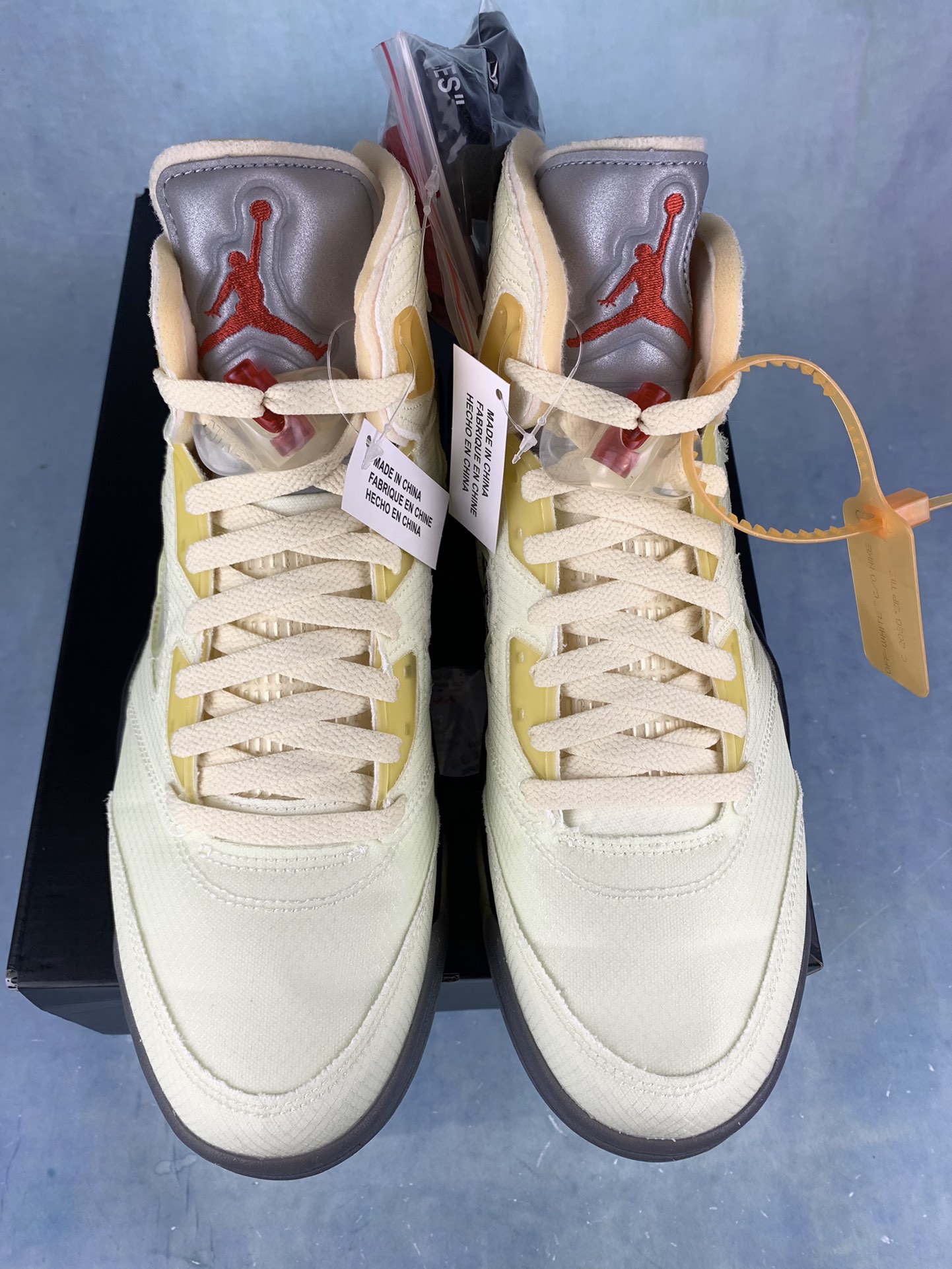【LJR】Off-White × Nike Air Jordan 5 "Sail"