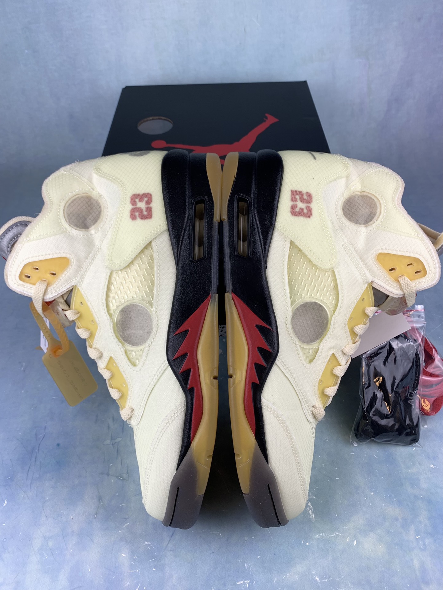 【LJR】Off-White × Nike Air Jordan 5 "Sail"