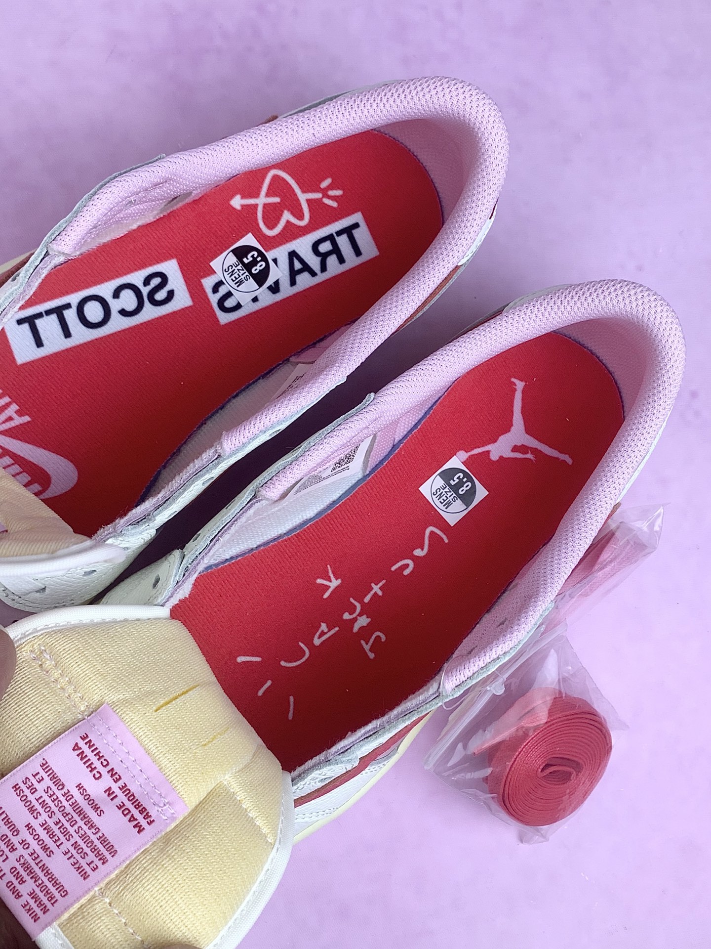 【LJR】 TRAVIS SCOTT x NIKE AIR JORDAN 1 LOW OG SP "Tropical Pink"