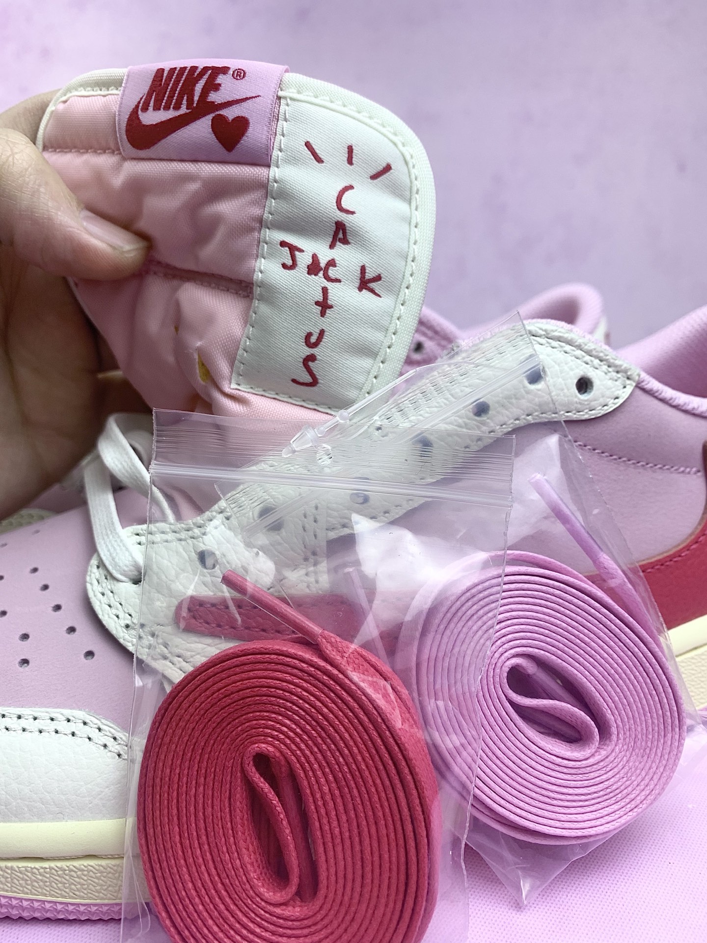 【LJR】 TRAVIS SCOTT x NIKE AIR JORDAN 1 LOW OG SP "Tropical Pink"