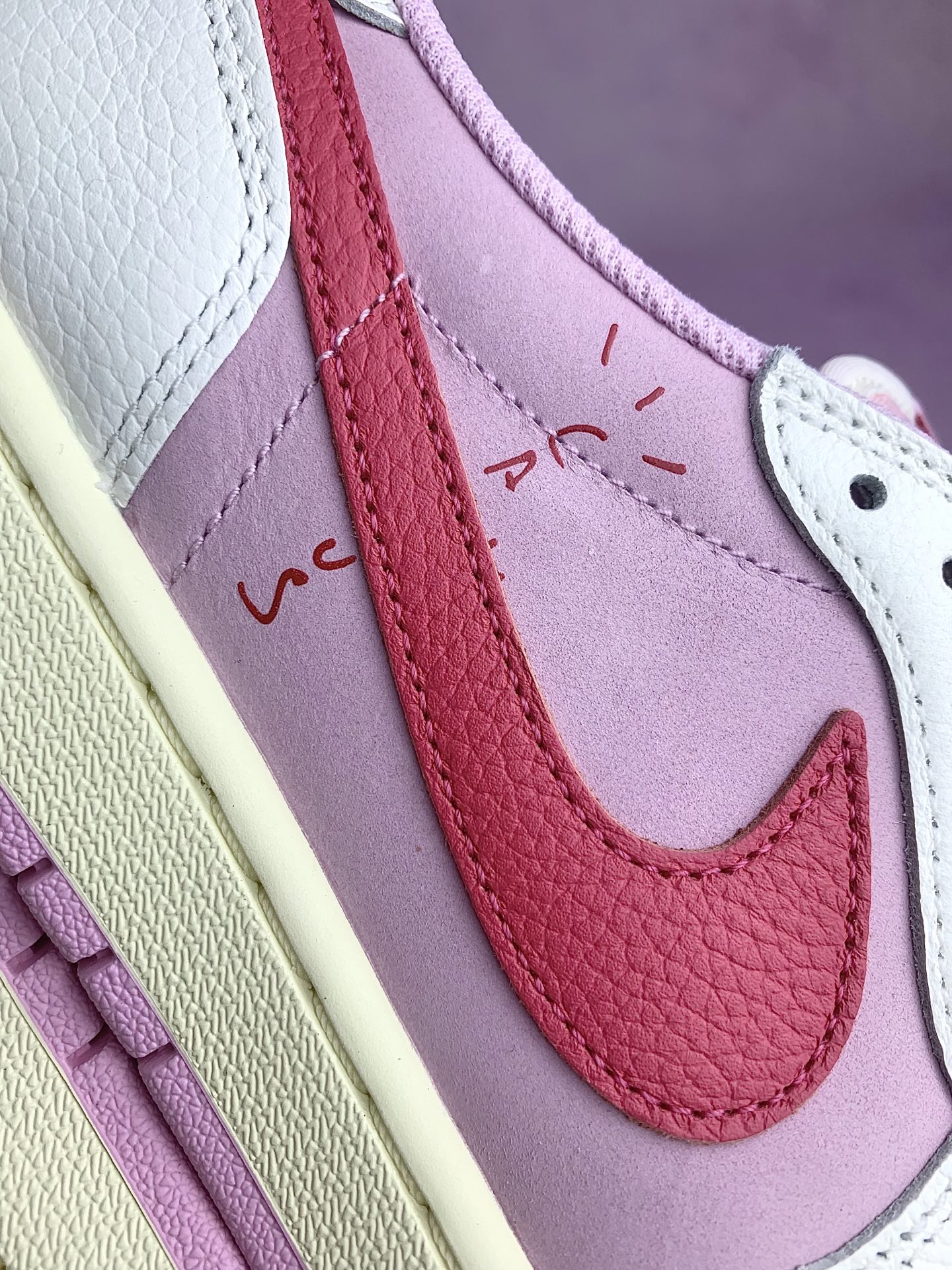 【LJR】 TRAVIS SCOTT x NIKE AIR JORDAN 1 LOW OG SP "Tropical Pink"