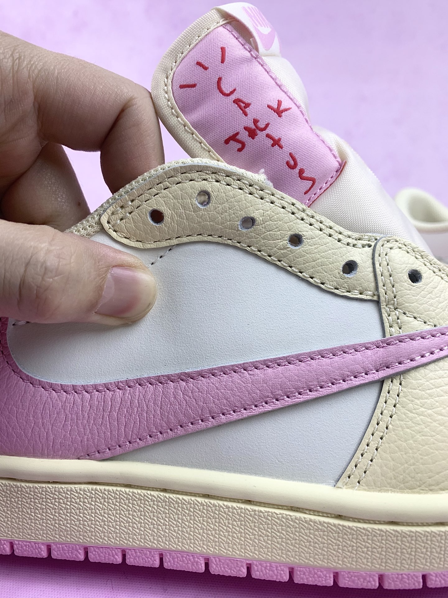 Travis Scott × Nike Air Jordan 1 Low OG "Sail/Tropical Pink"