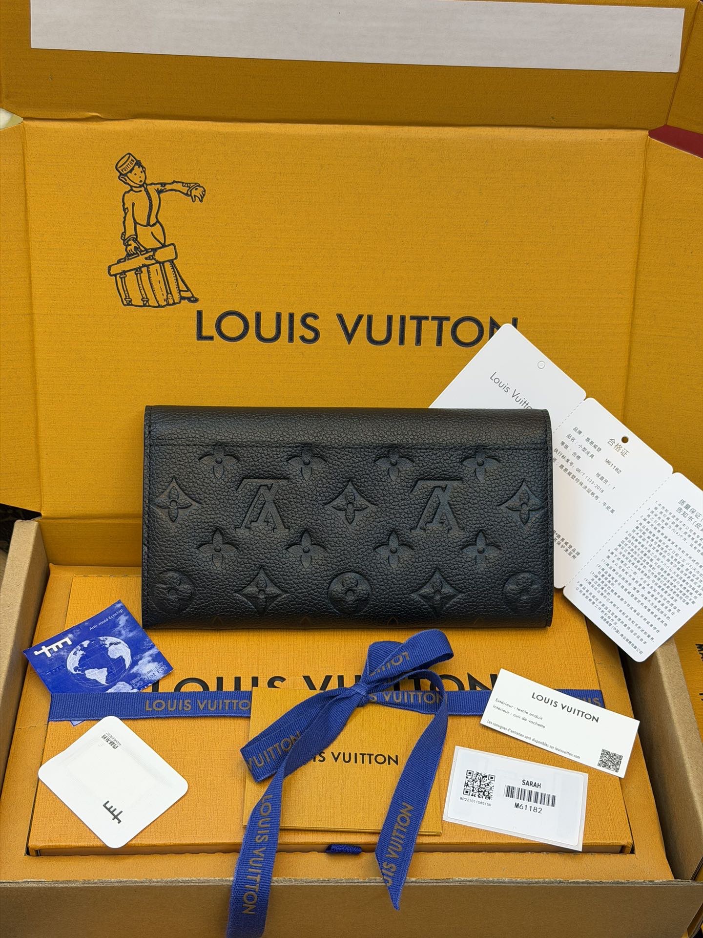 M61182 Monogram Empreinte Sarah Wallet
