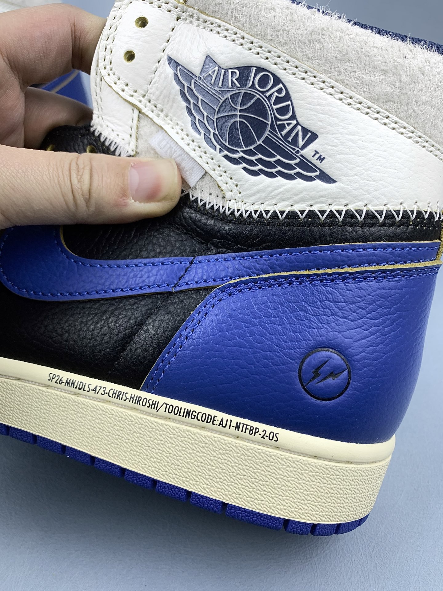 fragment design × UNION × Nike Air Jordan 1 High OG "Sport Royal"