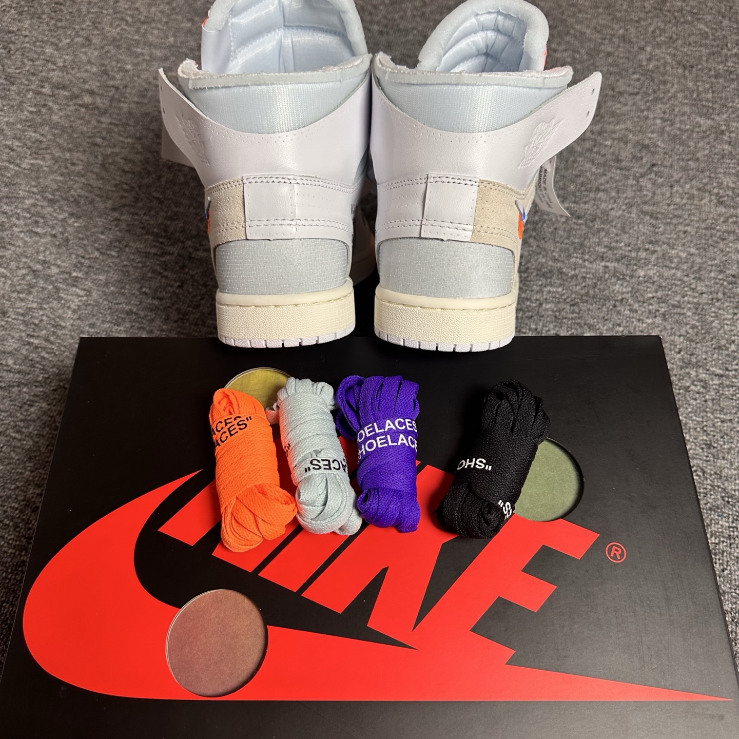 Off-White × Nike Air Jordan 1 Retro High OG "Alaska"