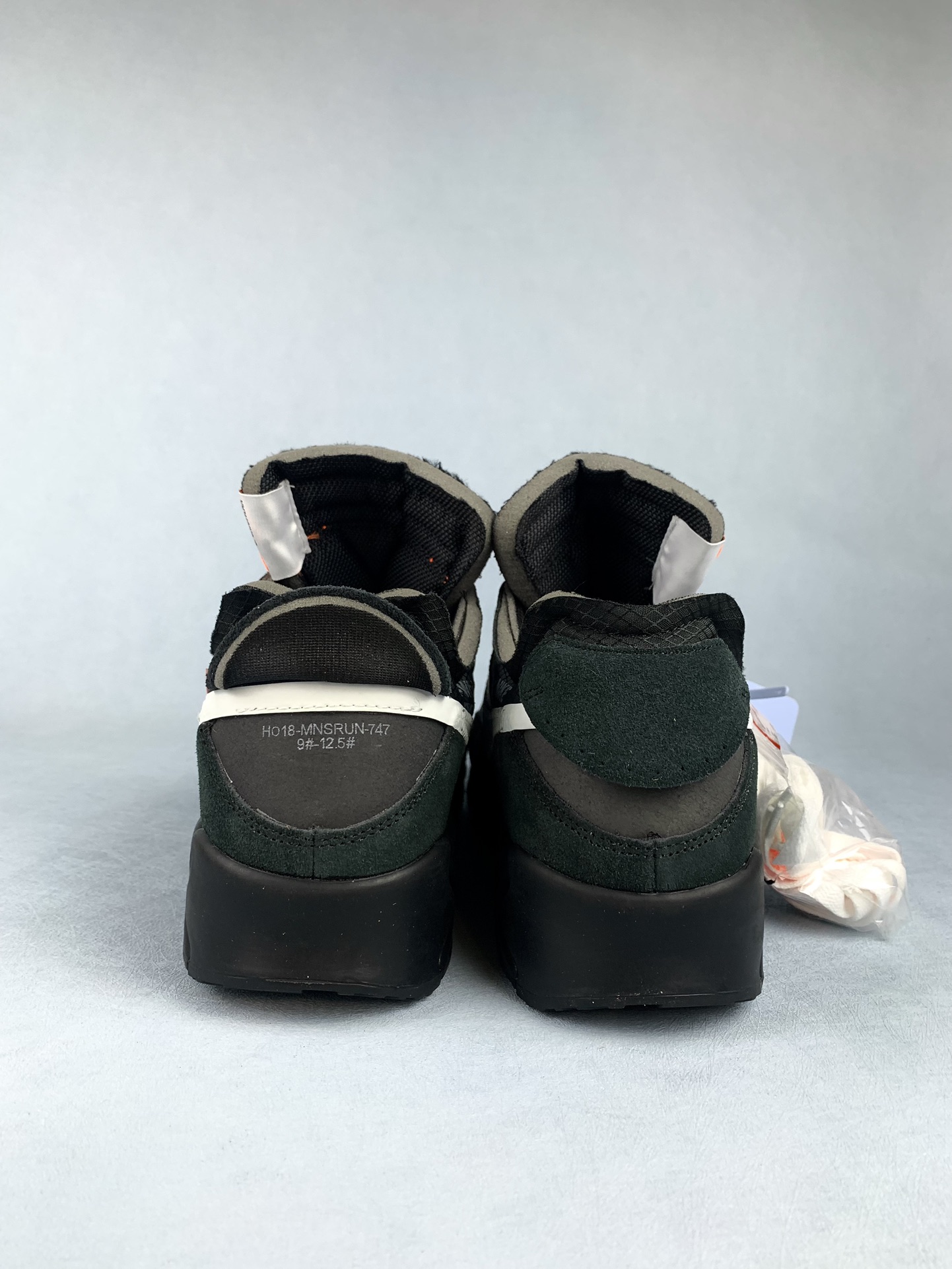 Off-White × Nike Air Max 90 "Black/Black-Cone-White"