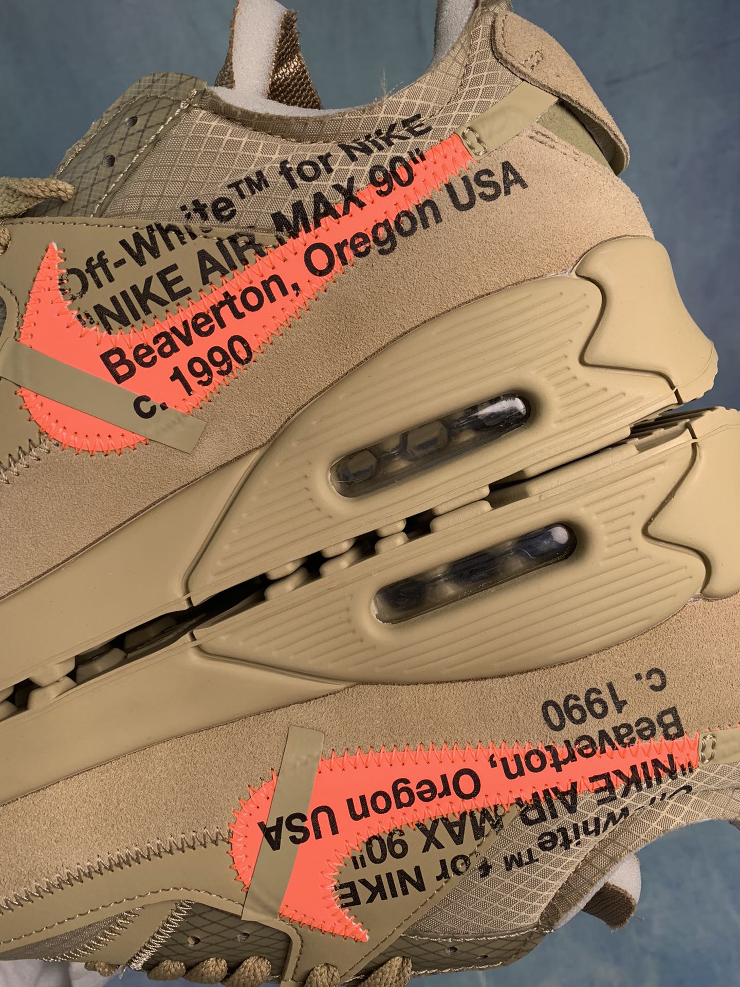 Off-White × Nike Air Max 90 "Desert Ore"