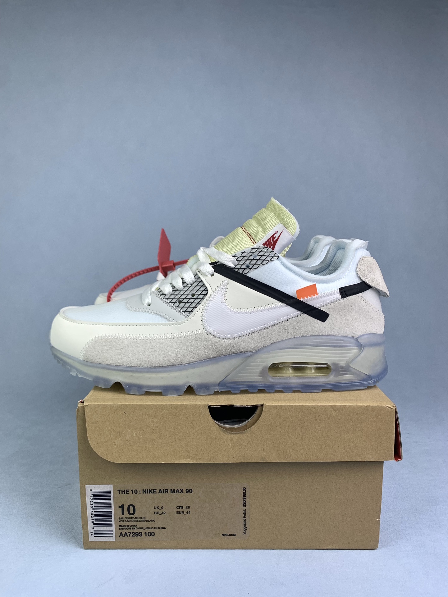 Off-White × Nike Air Max 90 "The 10/Sail"
