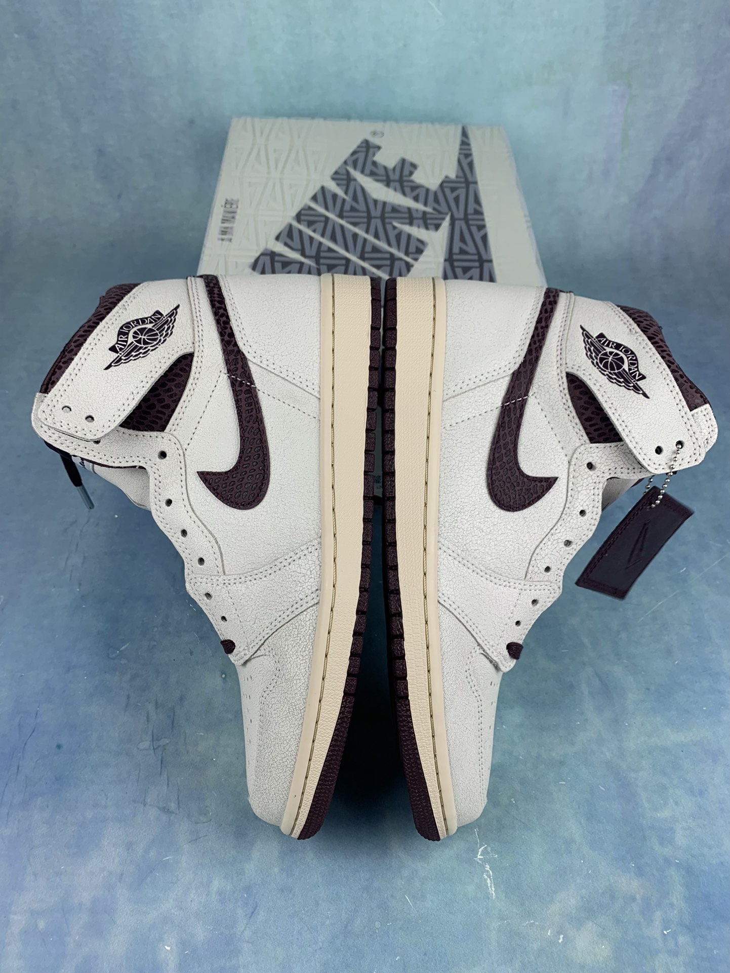 A Ma Maniere × Nike Air Jordan 1 Retro High OG "Sail and Burgundy"