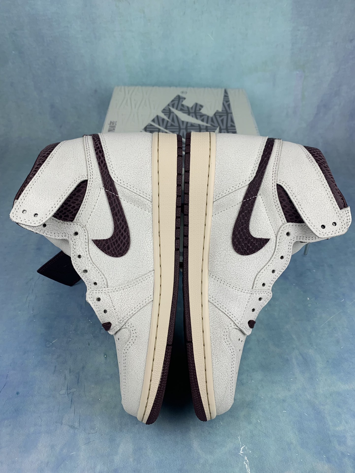 A Ma Maniere × Nike Air Jordan 1 Retro High OG "Sail and Burgundy"
