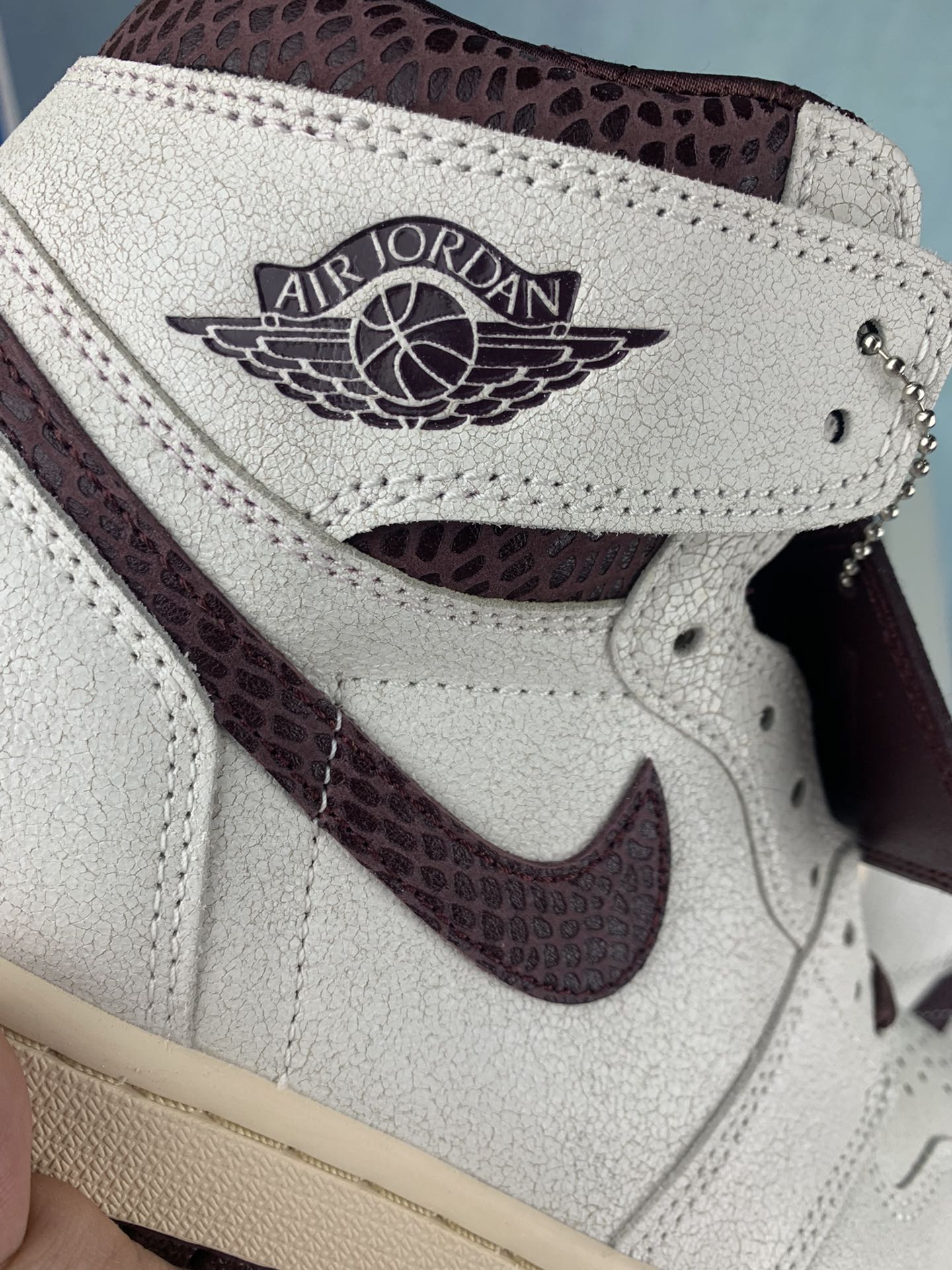 A Ma Maniere × Nike Air Jordan 1 Retro High OG "Sail and Burgundy"