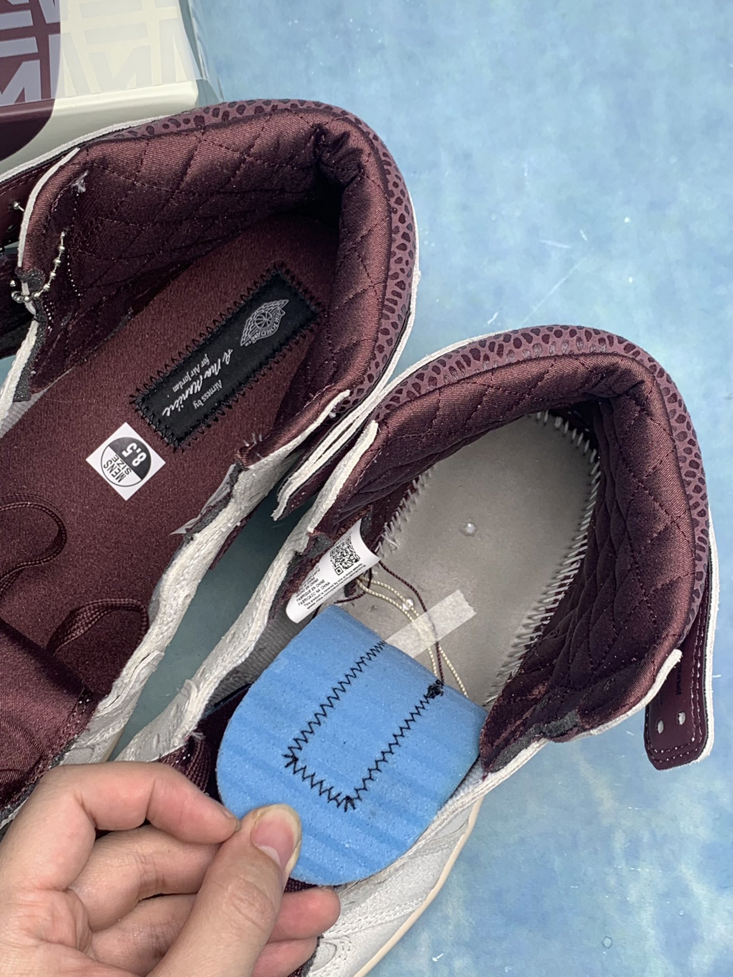 A Ma Maniere × Nike Air Jordan 1 Retro High OG "Sail and Burgundy"