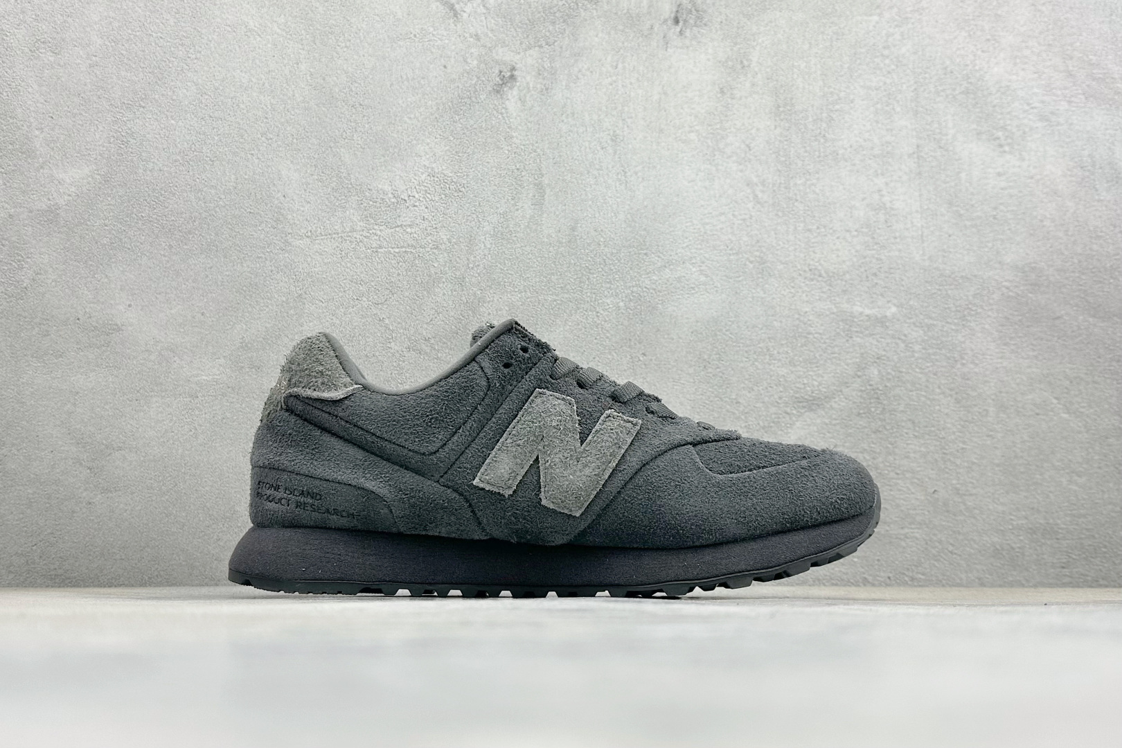 Stone Island × New Balance 574 Legacy Ghost "Dark Grey"