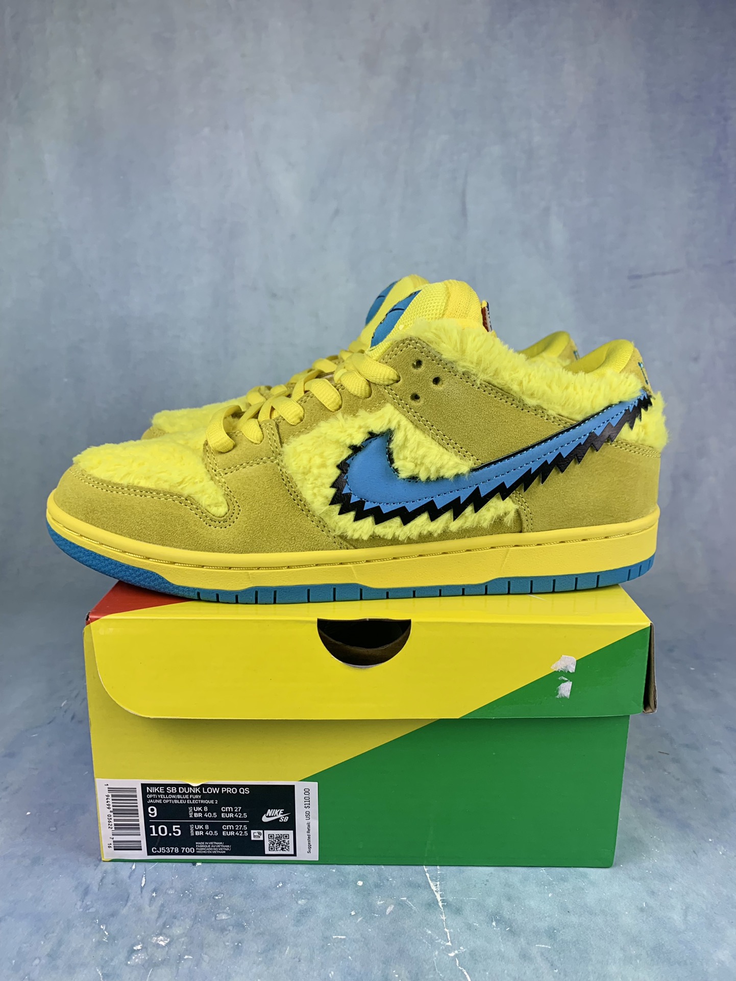 Grateful Dead × Nike SB Dunk Low "Yellow Bear"