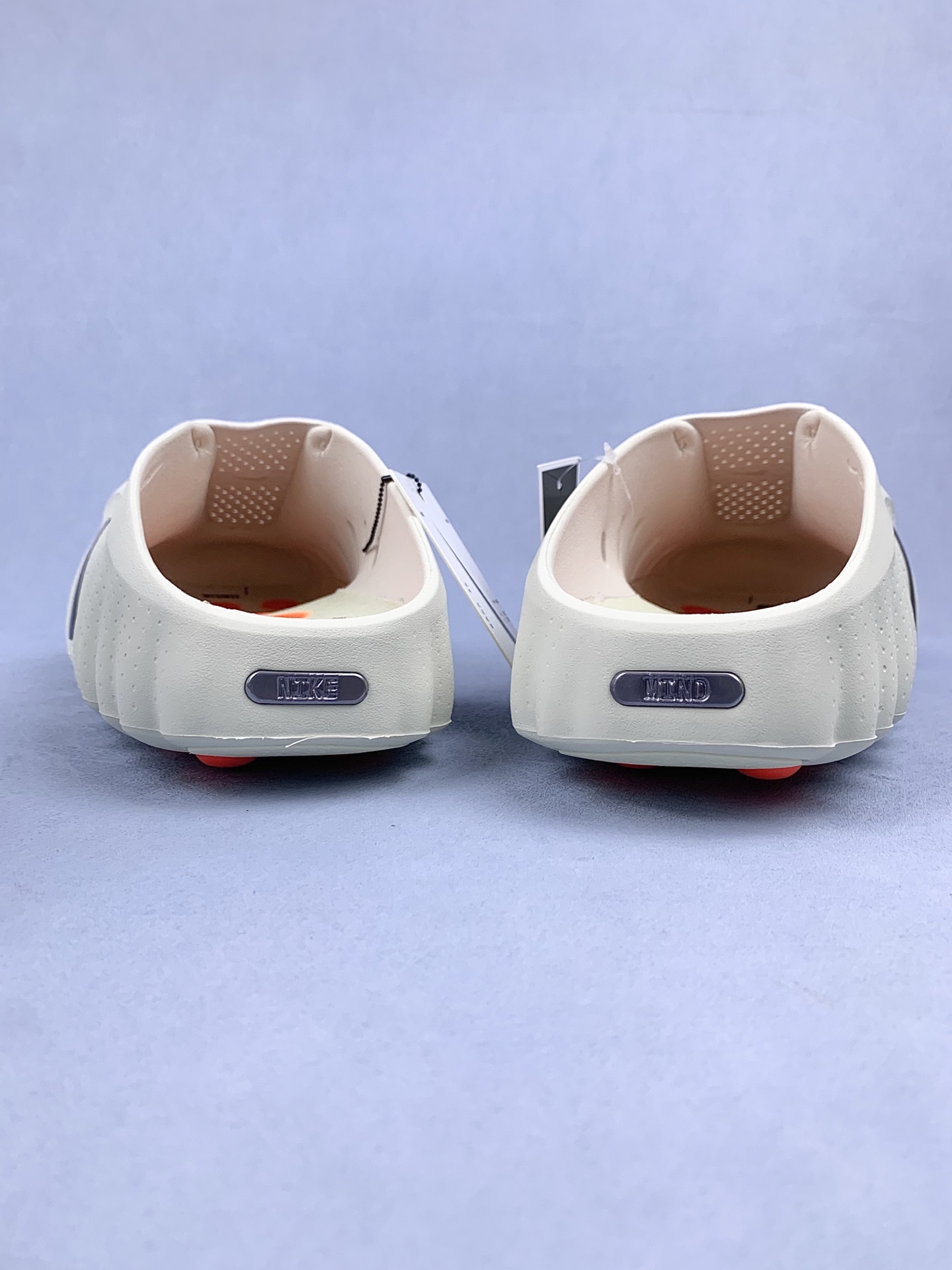 Nike Mind 001 Mules "Light Bone/Hyper Crimson"